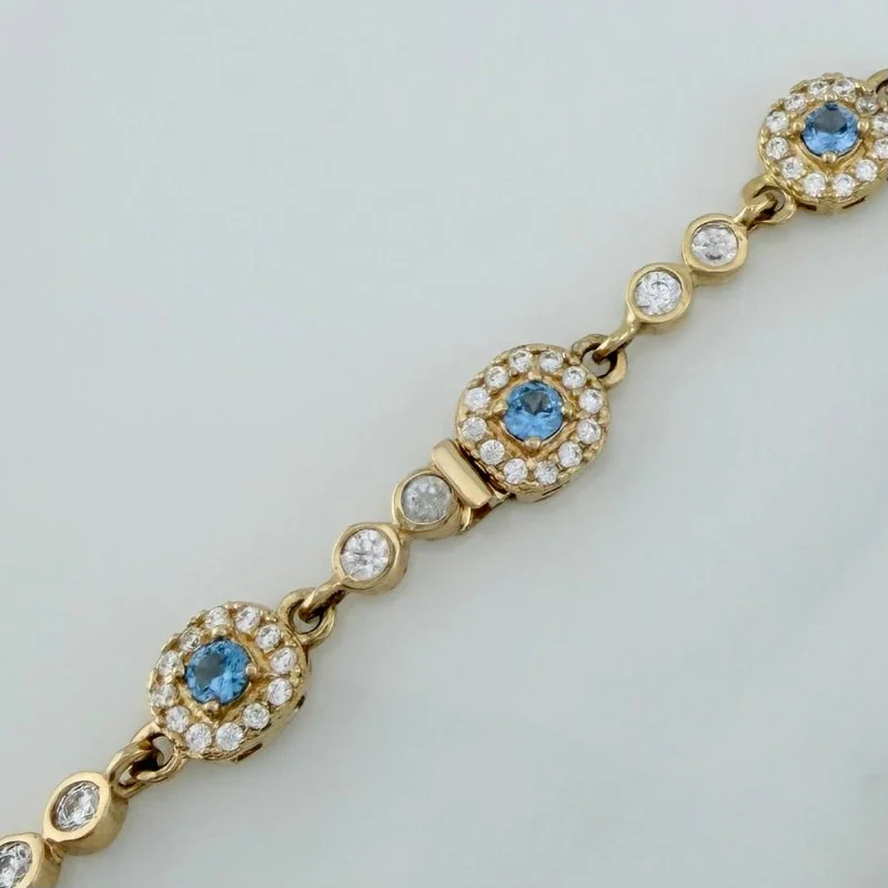 Pulso Tennis Halo 10 g / 7 1/4 in / 7.11 mm Oro Amarillo 18K - Image 4