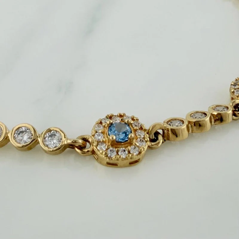 Pulso Tennis Halo 10 g / 7 in Oro Amarillo 18K - Image 3