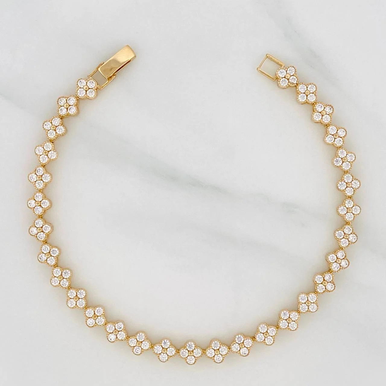 Pulso Trebol 12.35g / 8 in / 5.74mm Oro Amarillo 18K