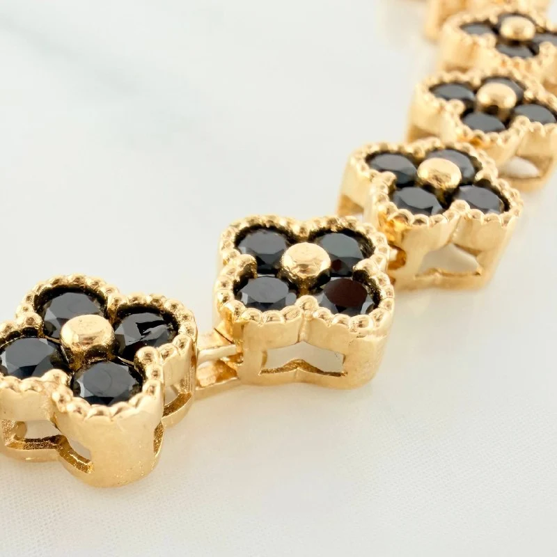 Pulso Trebol 16.1 g / 7 3/4 in / 7.6 mm Oro Amarillo 18K - Image 3
