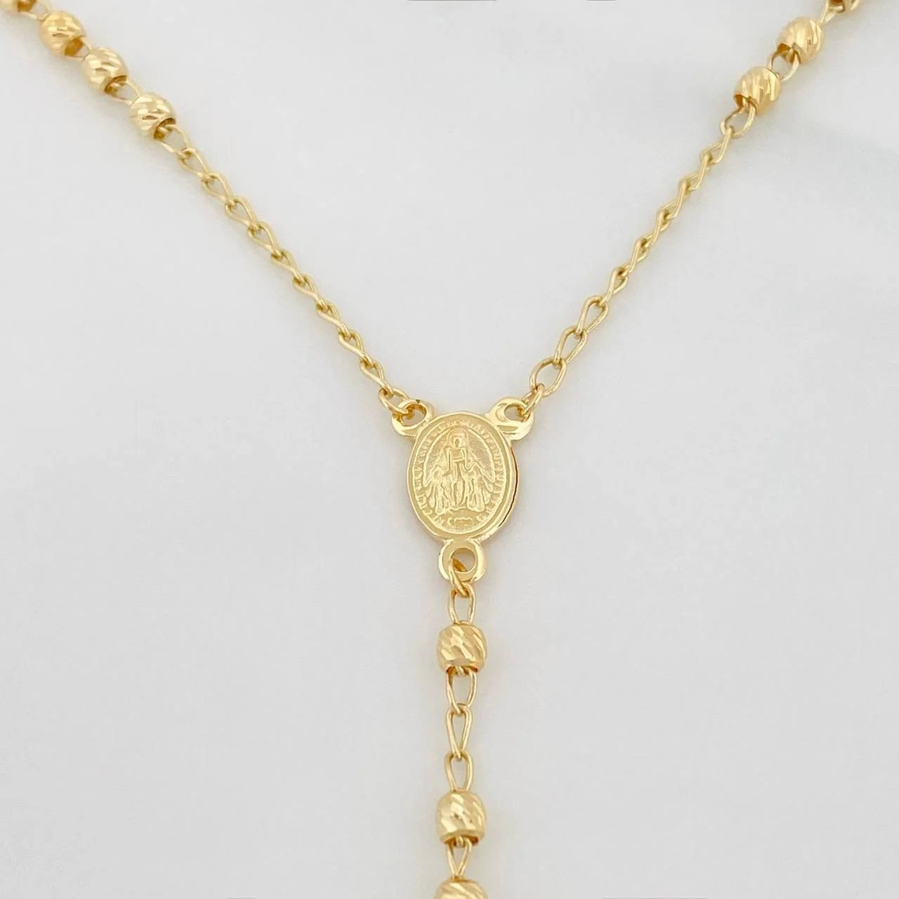 Rosario Virgen Milagrosa 5.75 g / 20 3/4 in / 2.58 mm Oro Amarillo 18K - Image 2