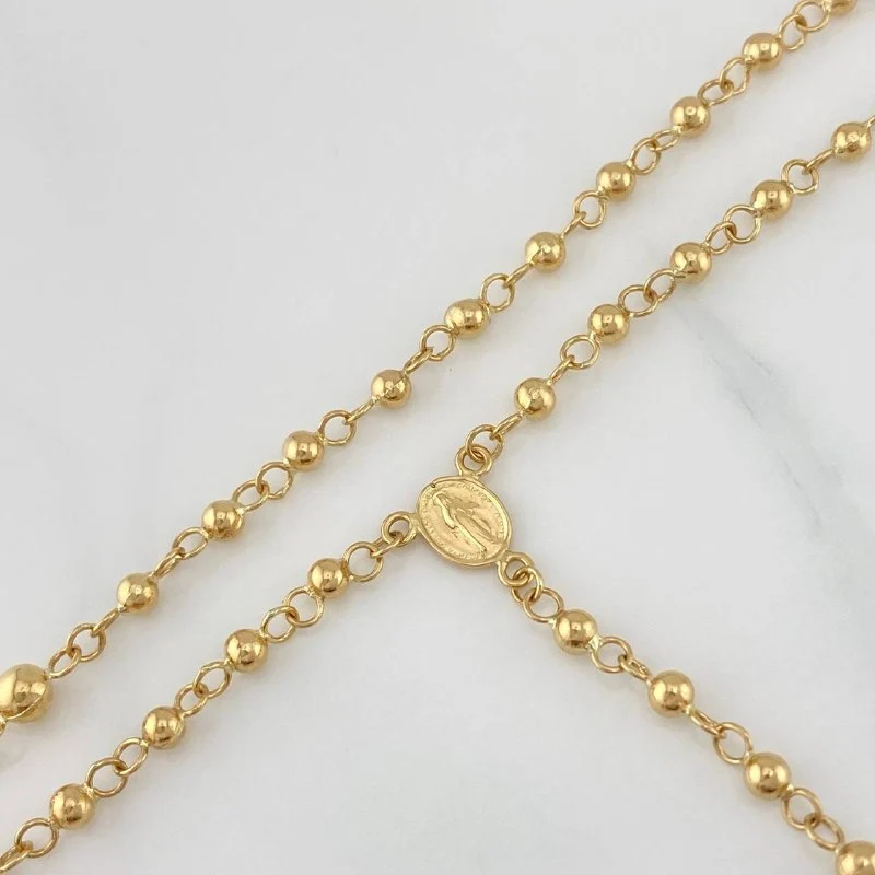 Rosario Milagrosa 6.4g / 18 in / 2.8mm Oro Amarillo 18K - Image 4