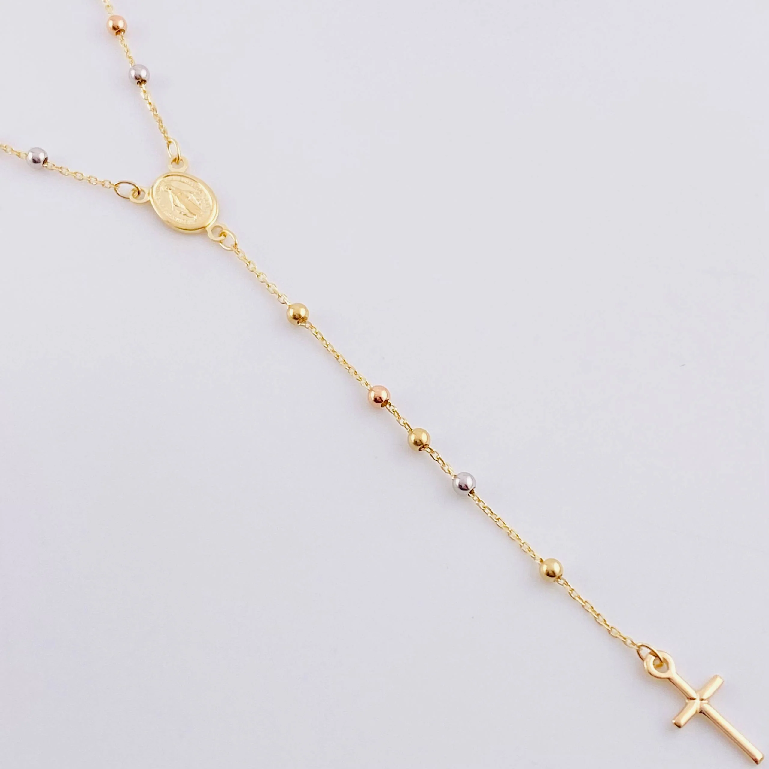 Rosario Virgen De La Milagrosa 3.25g / 18 in / 2mm Tres Oros 18K