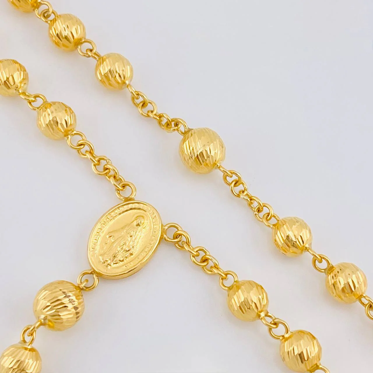 Rosario Virgen Milagrosa 20.5g / 26 in / 7mm-6mm Oro Amarillo 18K - Image 5