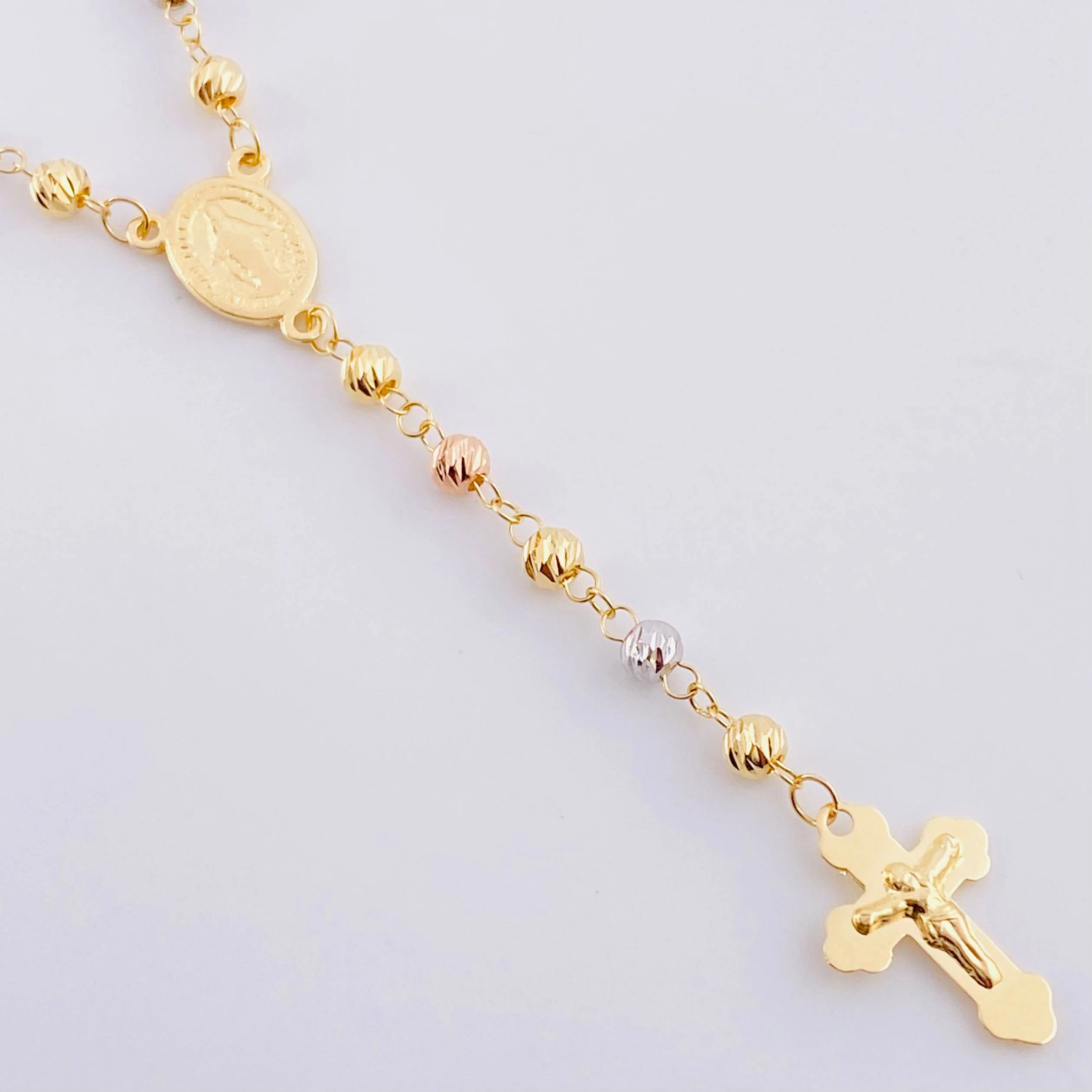 Rosario Virgen Milagrosa 5.95g / 18 in / 3mm Tres Oros 18K