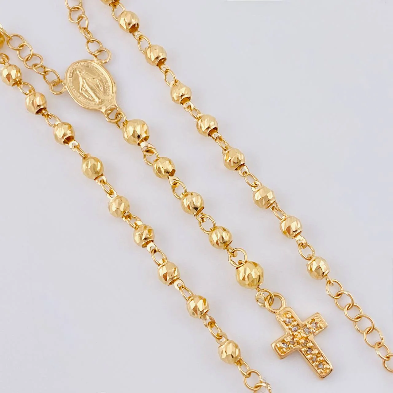 Rosario Virgen Milagrosa 7.2 g / 20 3/4 in / 3.4 mm Oro Amarillo 18K - Image 3