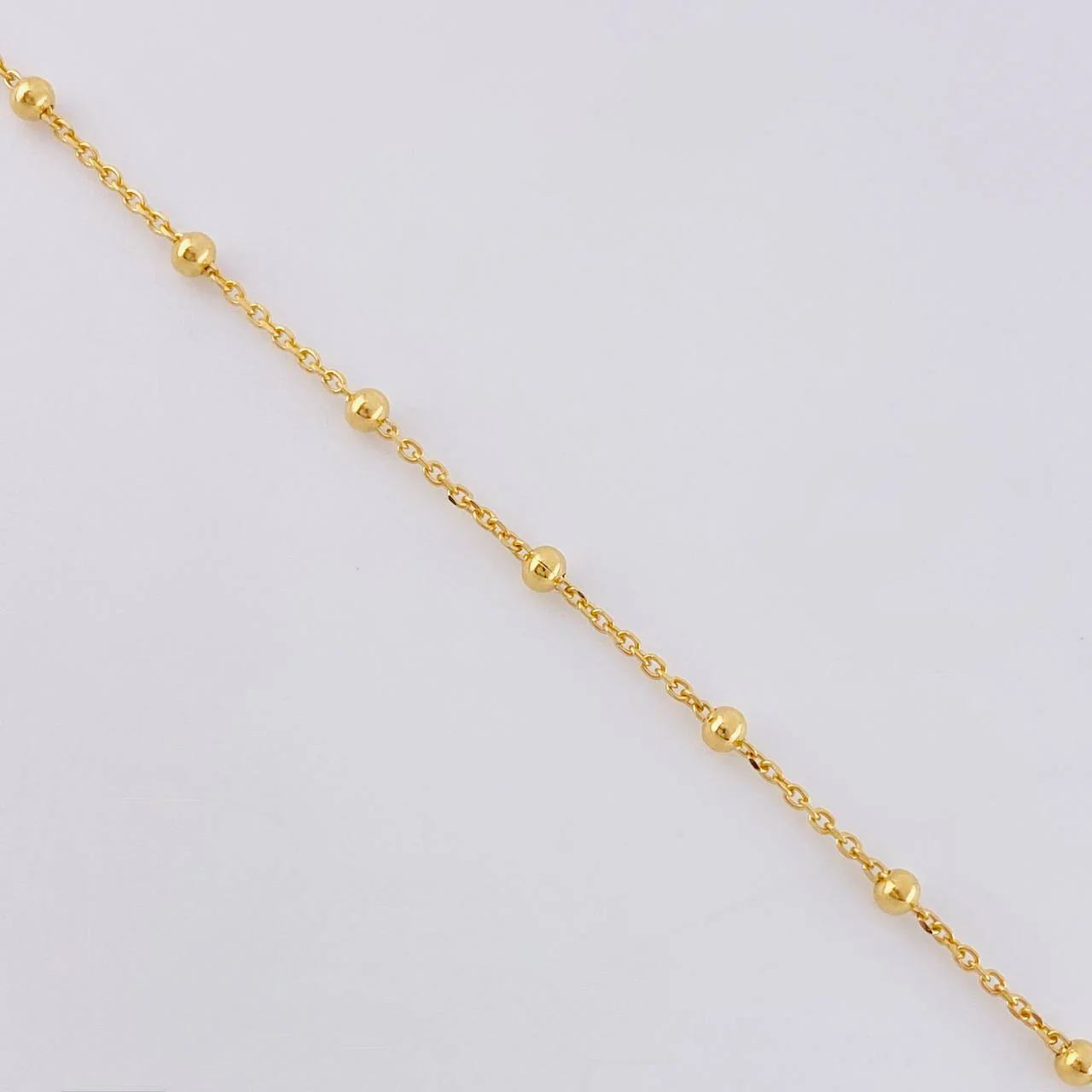 Rosario Virgen Milagrosa Cruz Lisa 3.1 g / 17 1/2 in / 1.8 mm Oro Amarillo 18K - Image 3