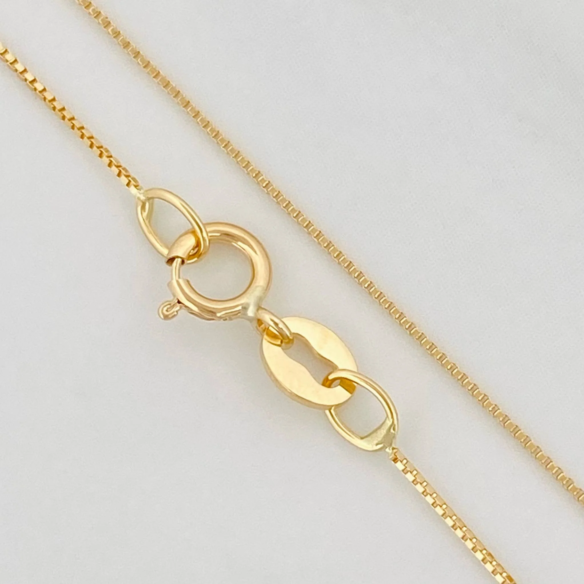 Set Cadena Veneciana + Dije Corazon esmeralda 0.2 pts / 1.2g / 16 in Oro Amarillo 18K - Image 3
