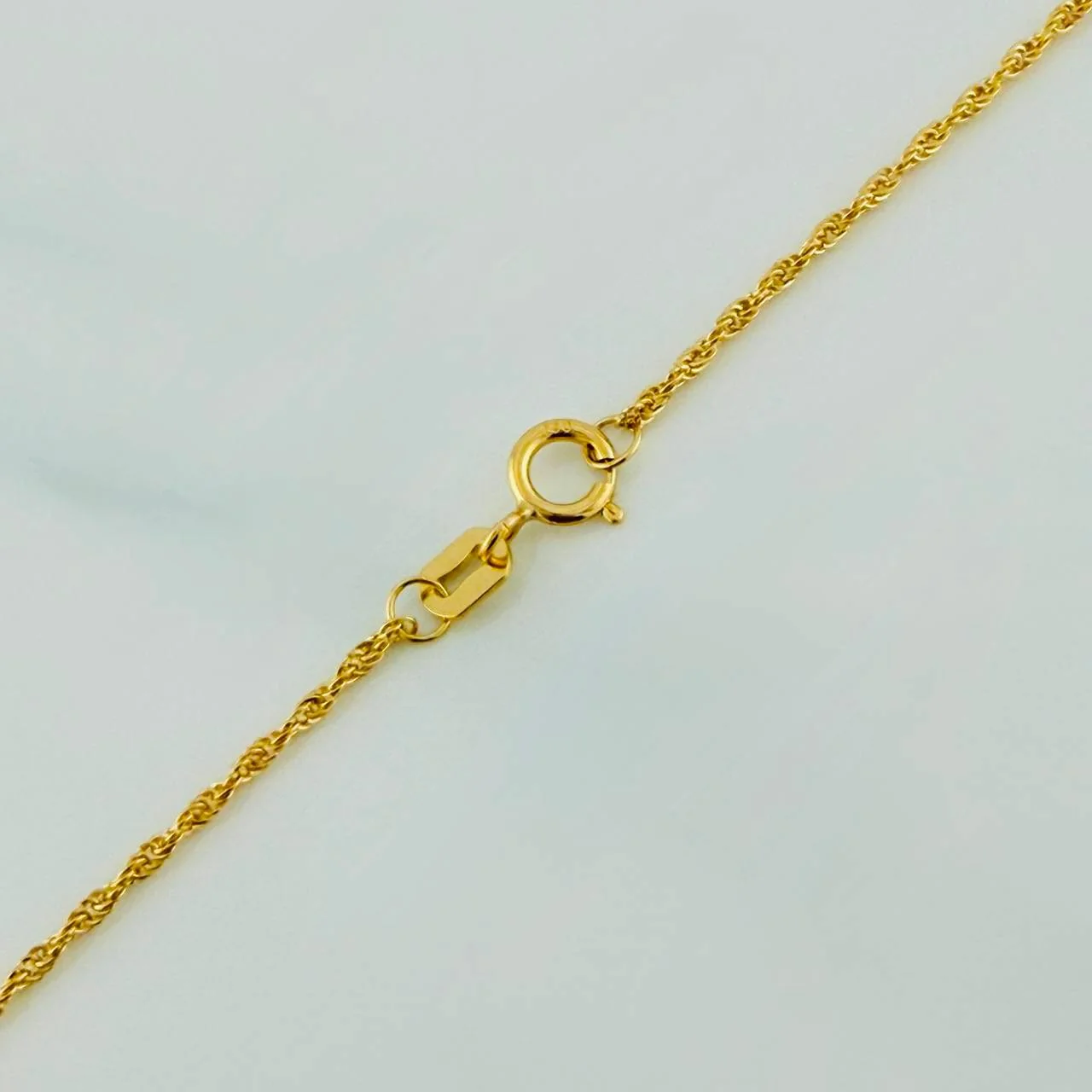 Set Lazo+Rectangular Esmeralda 1.1gr / 19 3/4 in / 1.2mm Oro Amarillo 18K & - Image 4