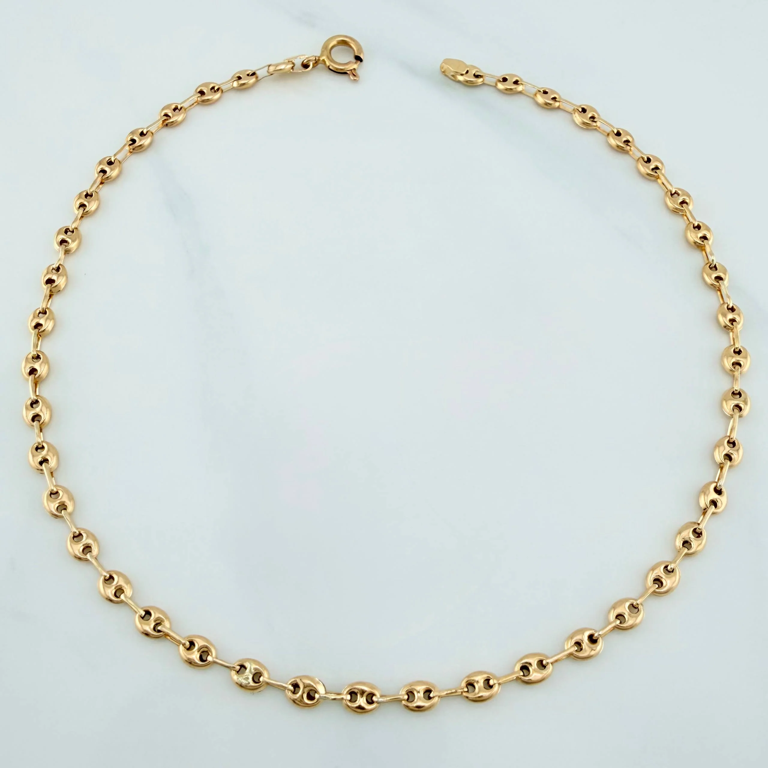 Tobillera Gc 2.8 g / 10 1/2 in / 3.35 mm Oro Amarillo 18K