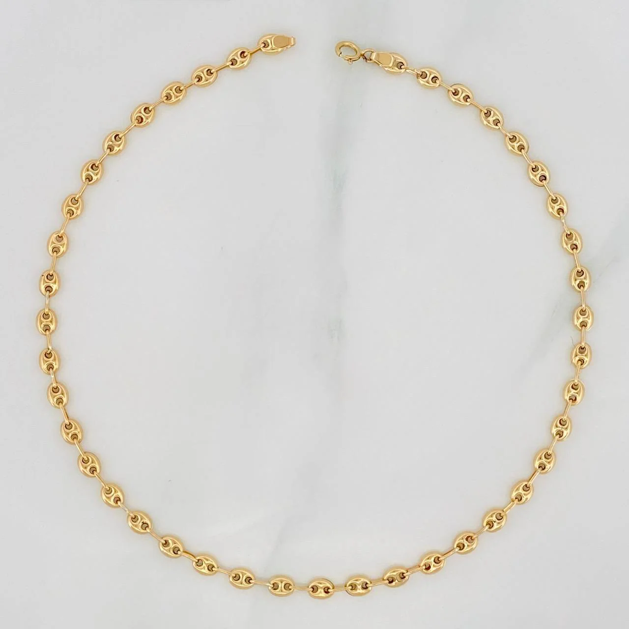 Tobillera GC 2.8g / 7 1/2 in / 3.12mm Oro Amarillo 18K