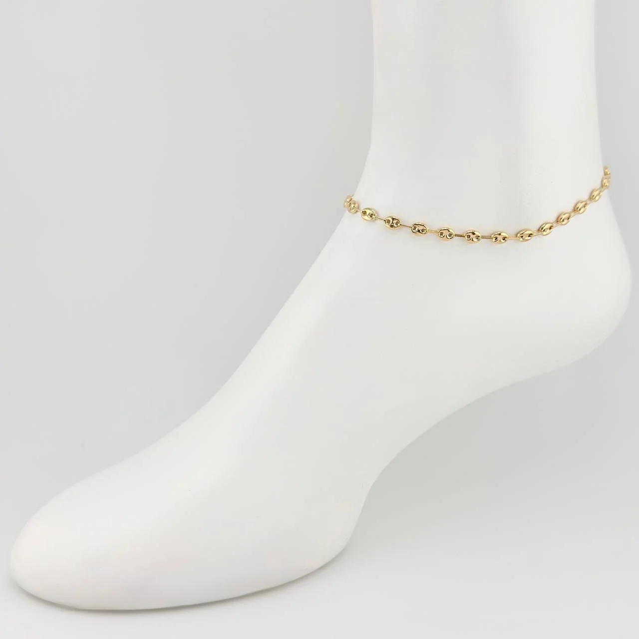 Tobillera Gc 3.4 g / 9 3/4 in / 5 mm Oro Amarillo 18K - Image 4