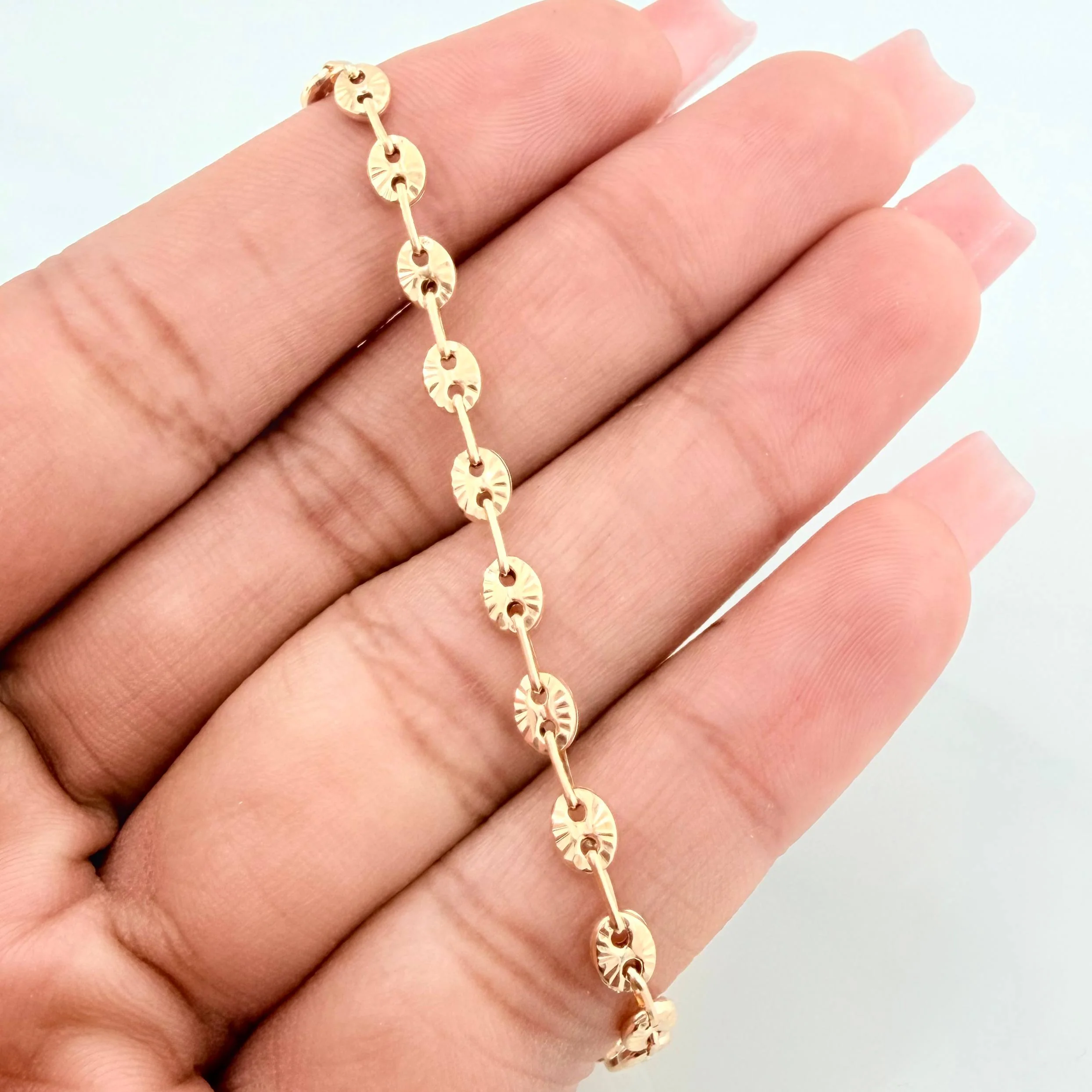 Tobillera Gc 3.55 g / 10 in / 4 mm Oro Amarillo 18K - Image 4