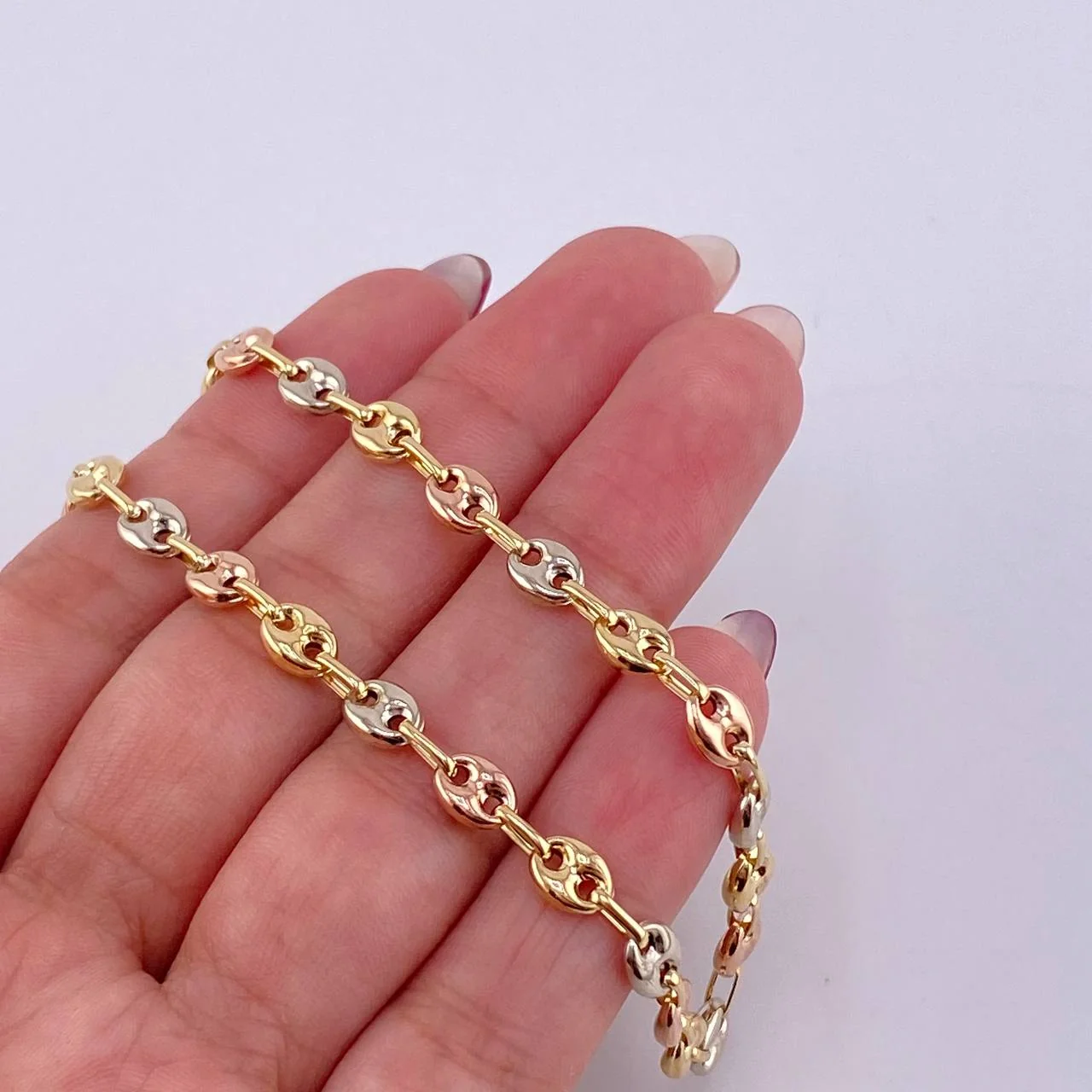 Tobillera Gc 4.55gr / 10 in / 5mm Tres Oros 18K © - Image 3