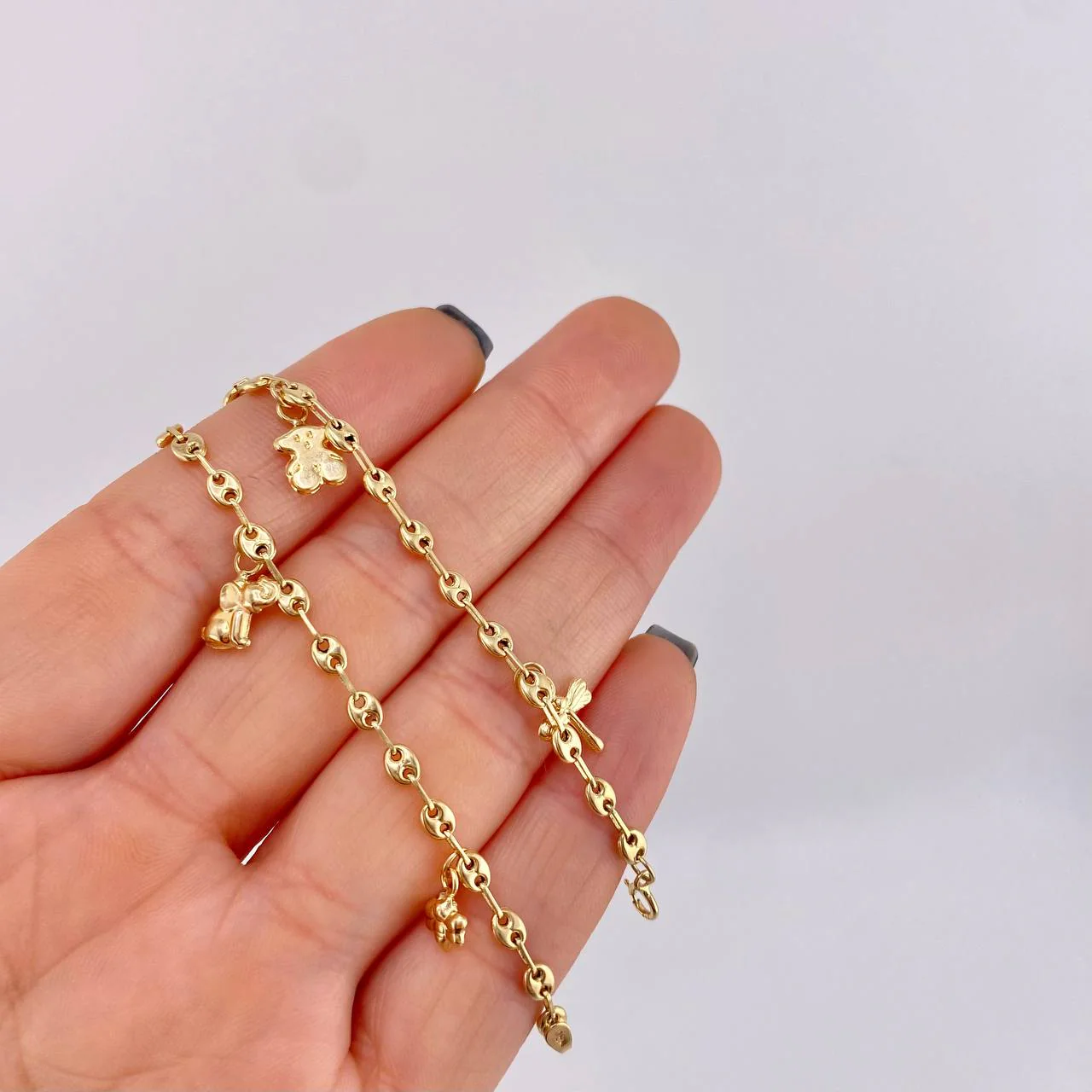 Tobillera Gc Dijes 4.05 g / 10 1/4 in / 3.2 mm Oro Amarillo 18K - Image 4