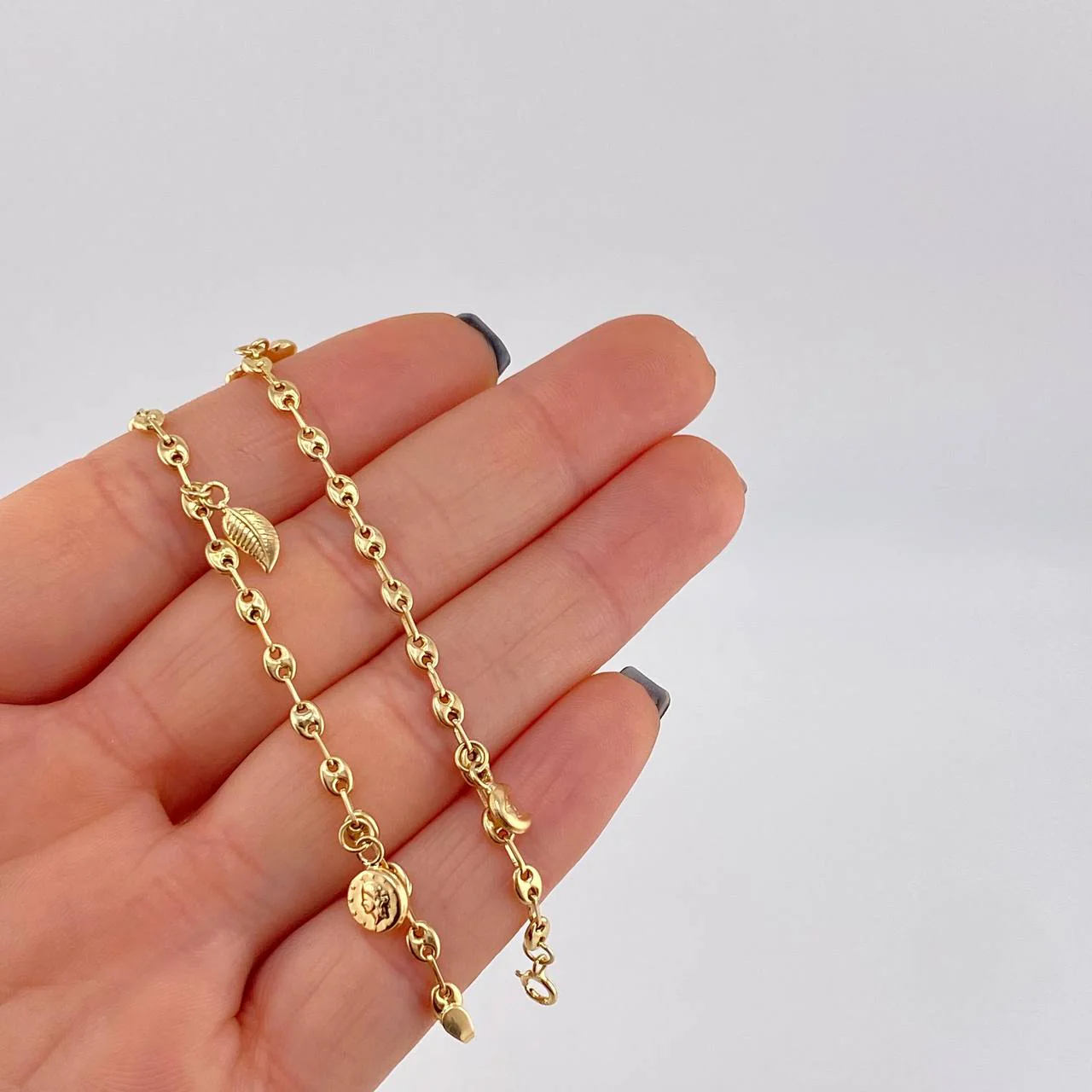 Tobillera Gc Dijes 4.2 g / 10 1/4 in / 3.2 mm Oro Amarillo 18K - Image 4