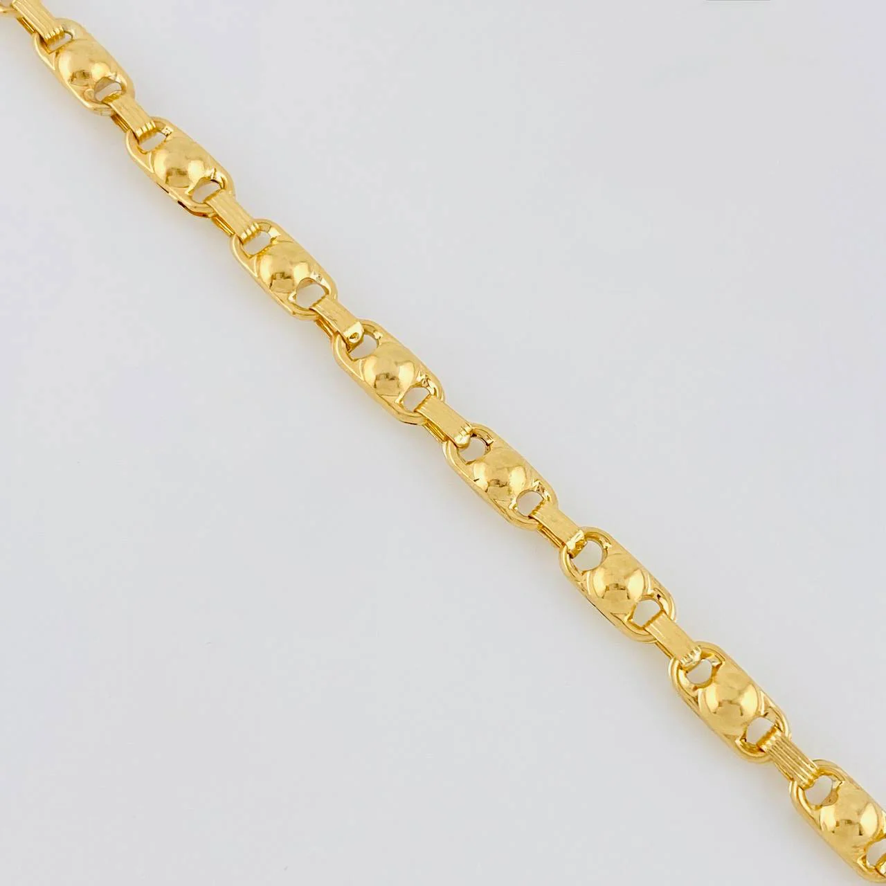 Tobillera Rustica Burbuja 5.8 g / 9 3/4 in / 4.7 mm Oro Amarillo 18K - Image 2