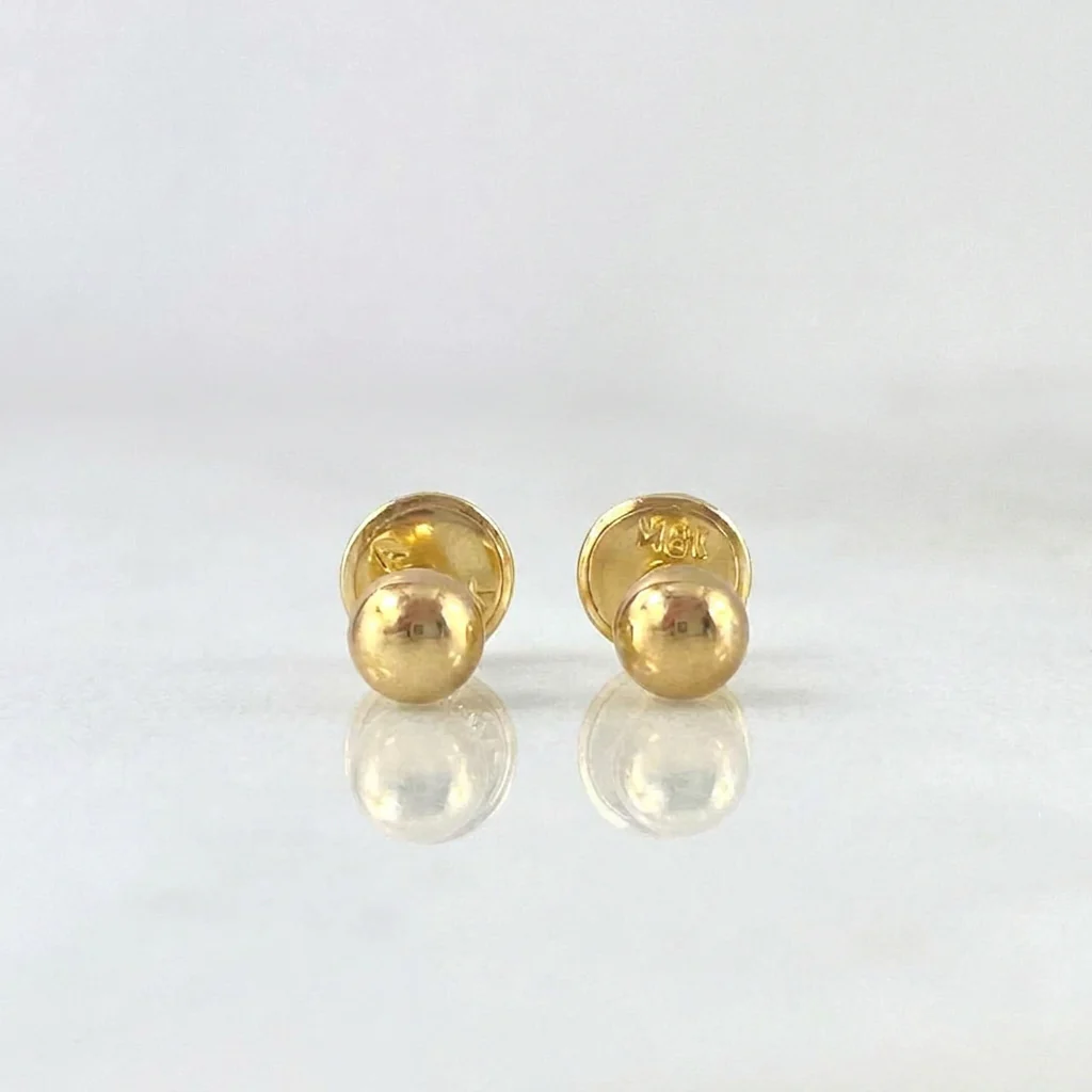 Topos Bola 0.55gr / 4mm Oro Amarillo 18K &
