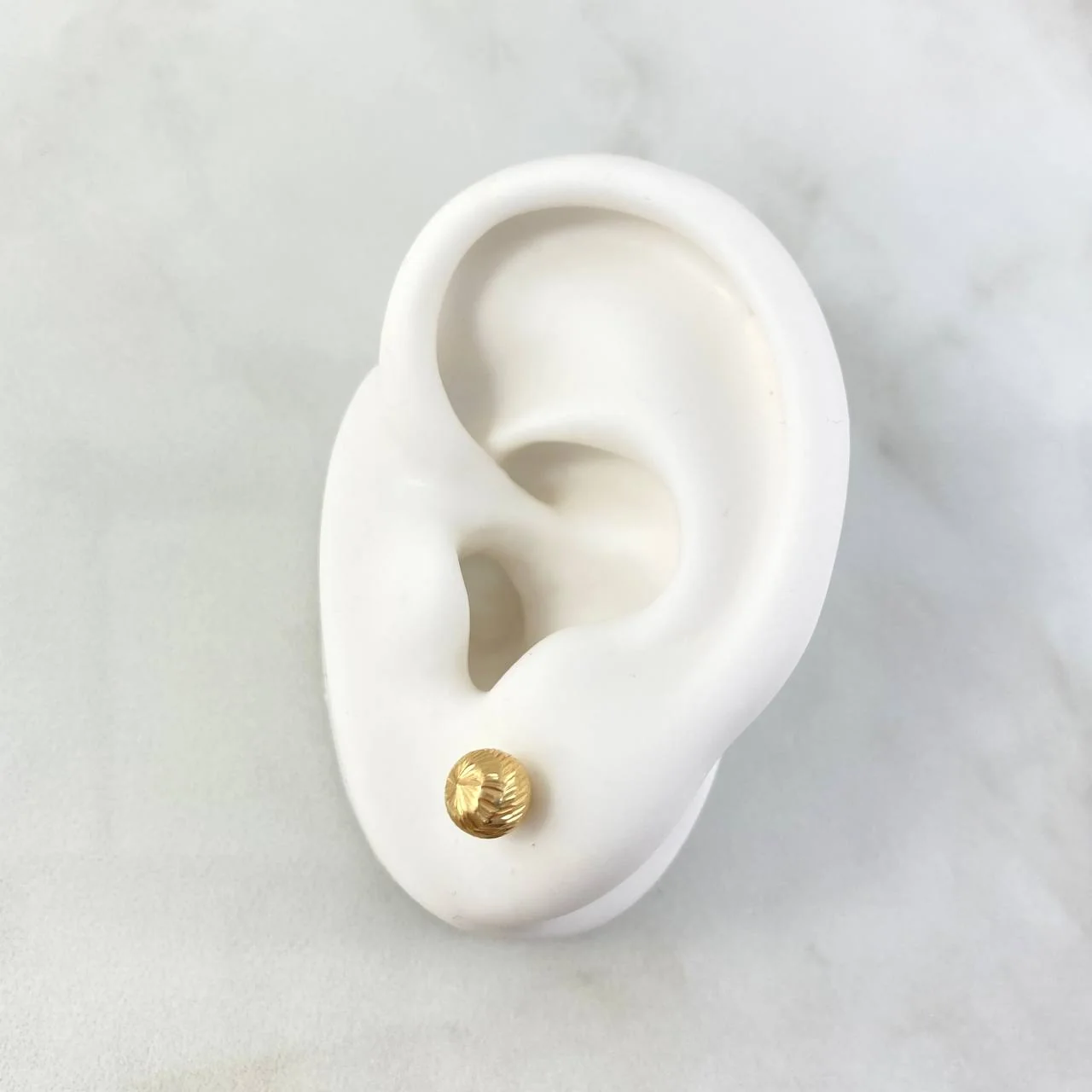 Topos Bola 0.8gr / 6mm Diamantados Oro Amarillo 18K & - Image 4