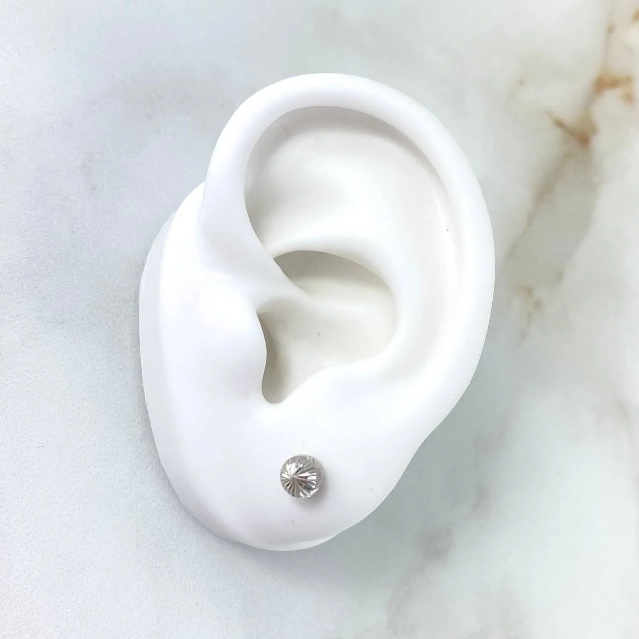 Topos Bola Diamantada 0.6 g / in / 5 mm Oro Blanco 18K - Image 3