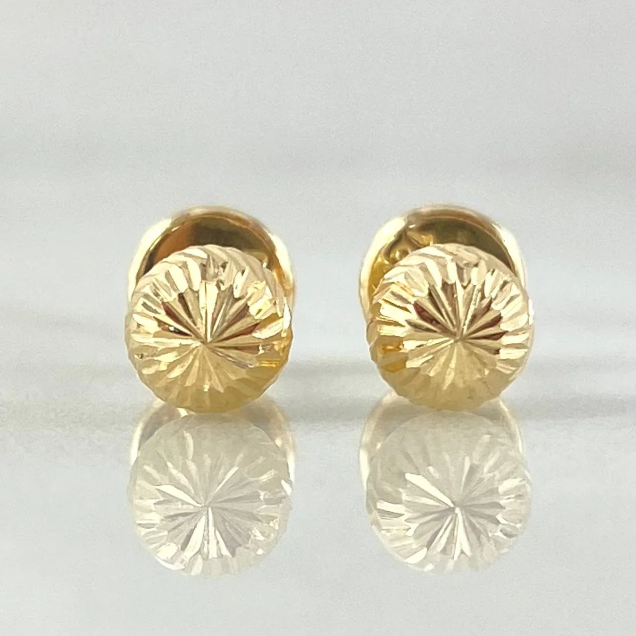 Topos Bola Diamantada 5mm 0.6g / in / 5mm Oro Amarillo 18K