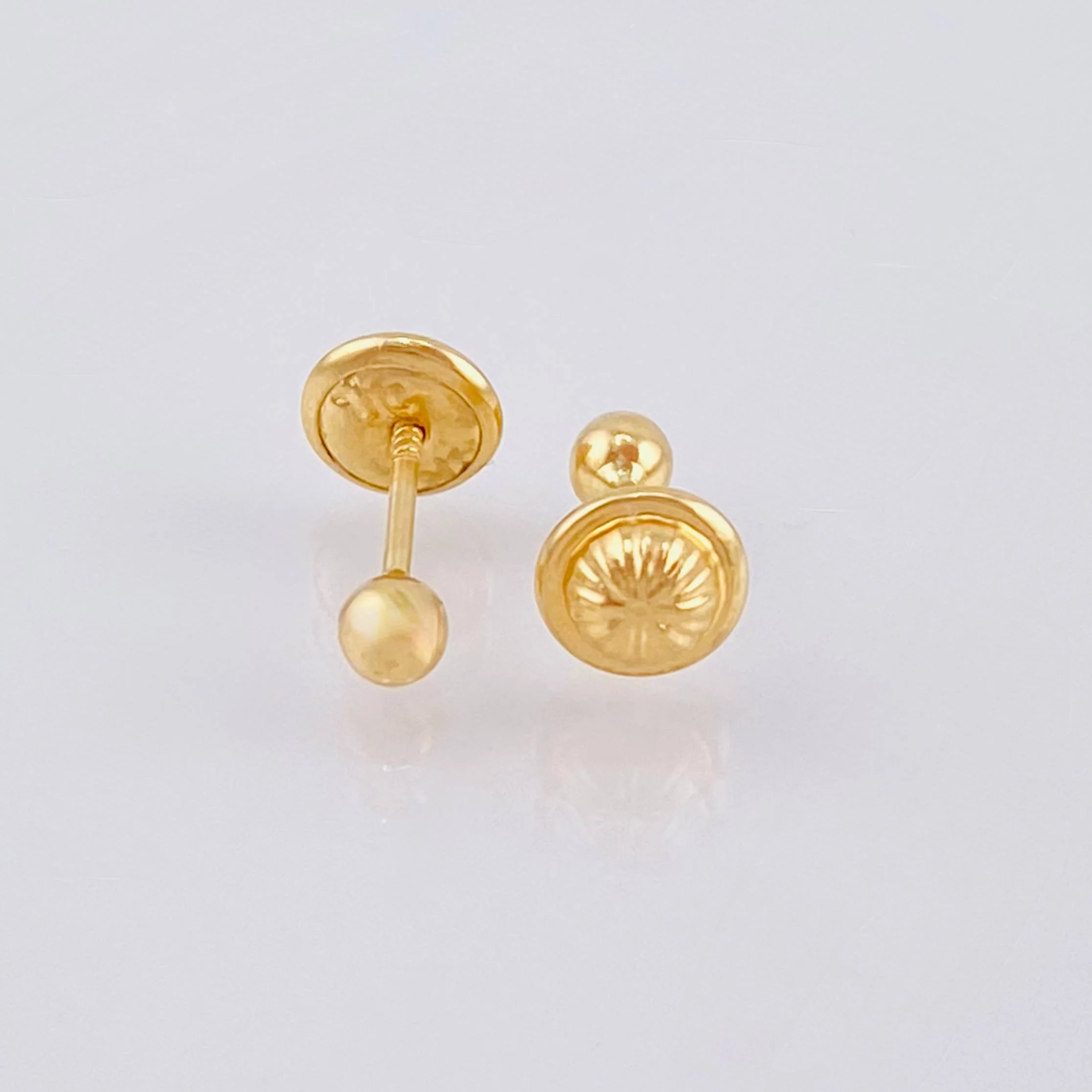 Topos Bola Lisa 0.35g / in / 3mm Oro Amarillo 18K - Image 3