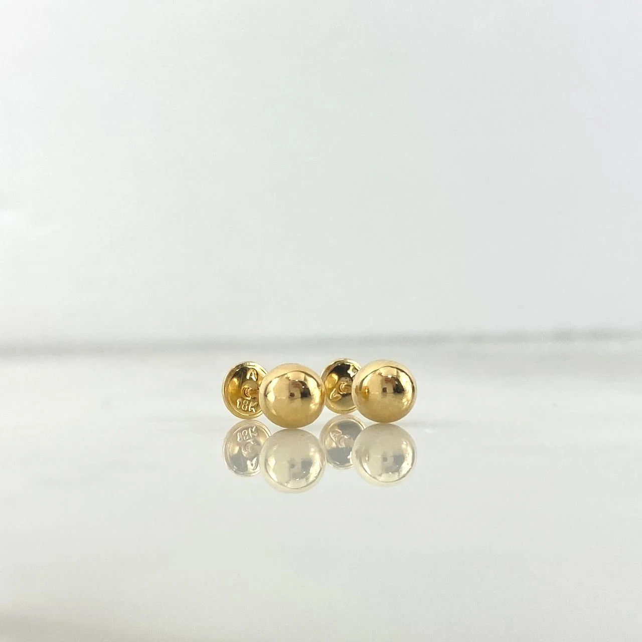 Topos Bola Lisa 0.65gr / 6mm Oro Amarillo 18K - Image 2
