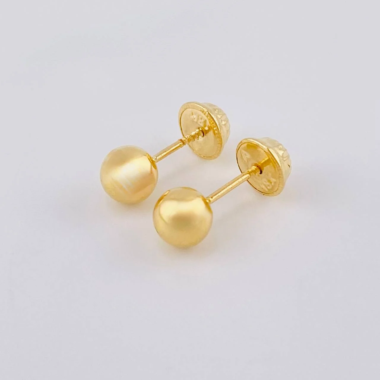 Topos Bola Lisa 0.8 g / in / 7 mm Oro Amarillo 18K - Image 4