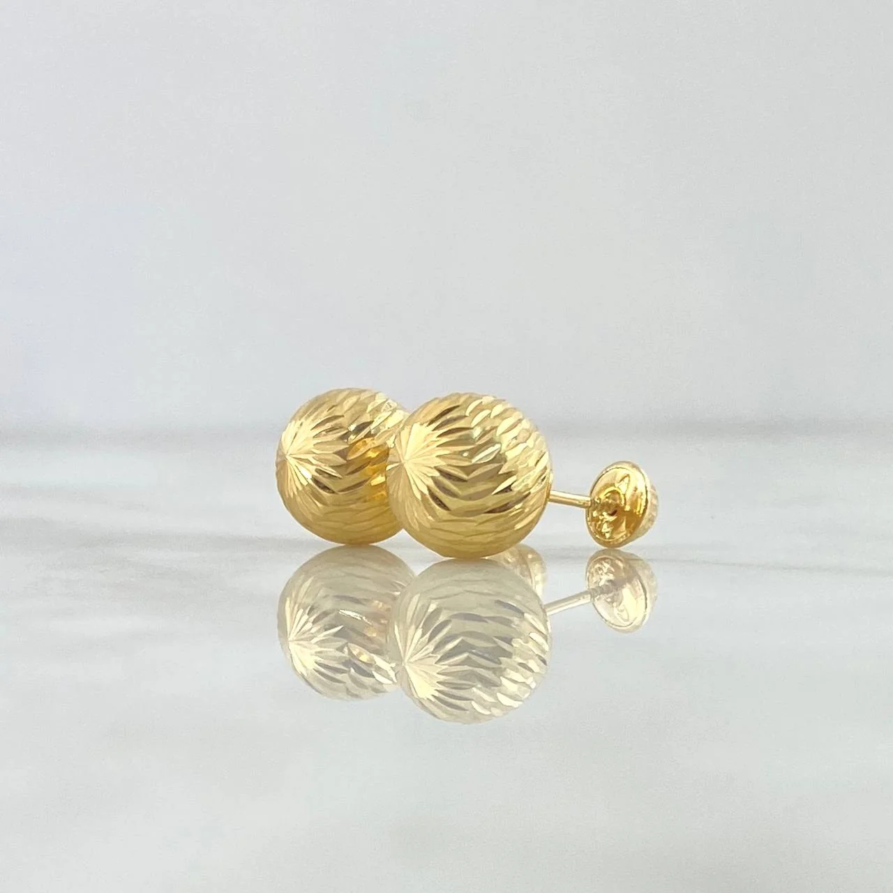 Topos Bolas Diamantada 0.9g / in / 8mm Oro Amarillo 18K - Image 3