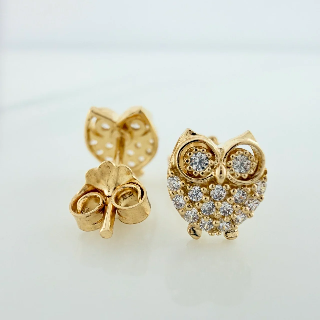 Topos Buho 1.4gr / 7.6mm Oro Amarillo 18K % - Image 3