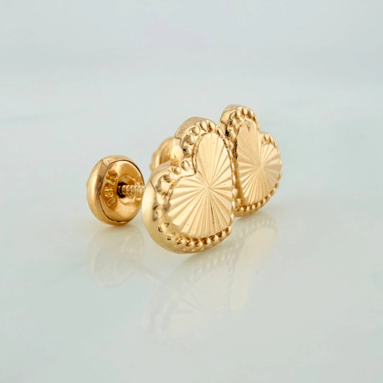 Topos Corazón 1.1gr / 9.7mm Oro Amarillo 18K % - Image 3
