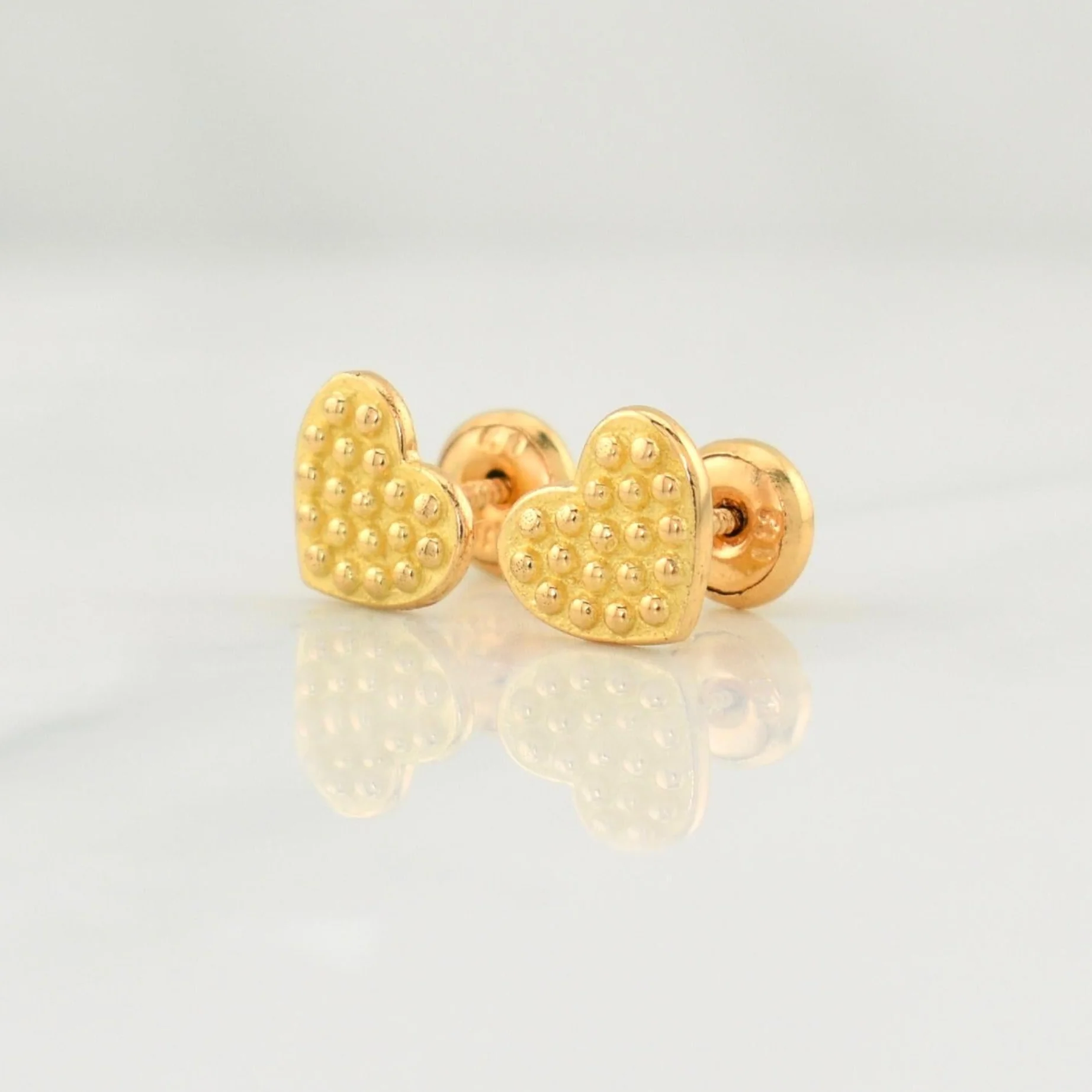 Topos Corazon 1.45gr / 7.9mm Oro Amarillo 18K ! - Image 2