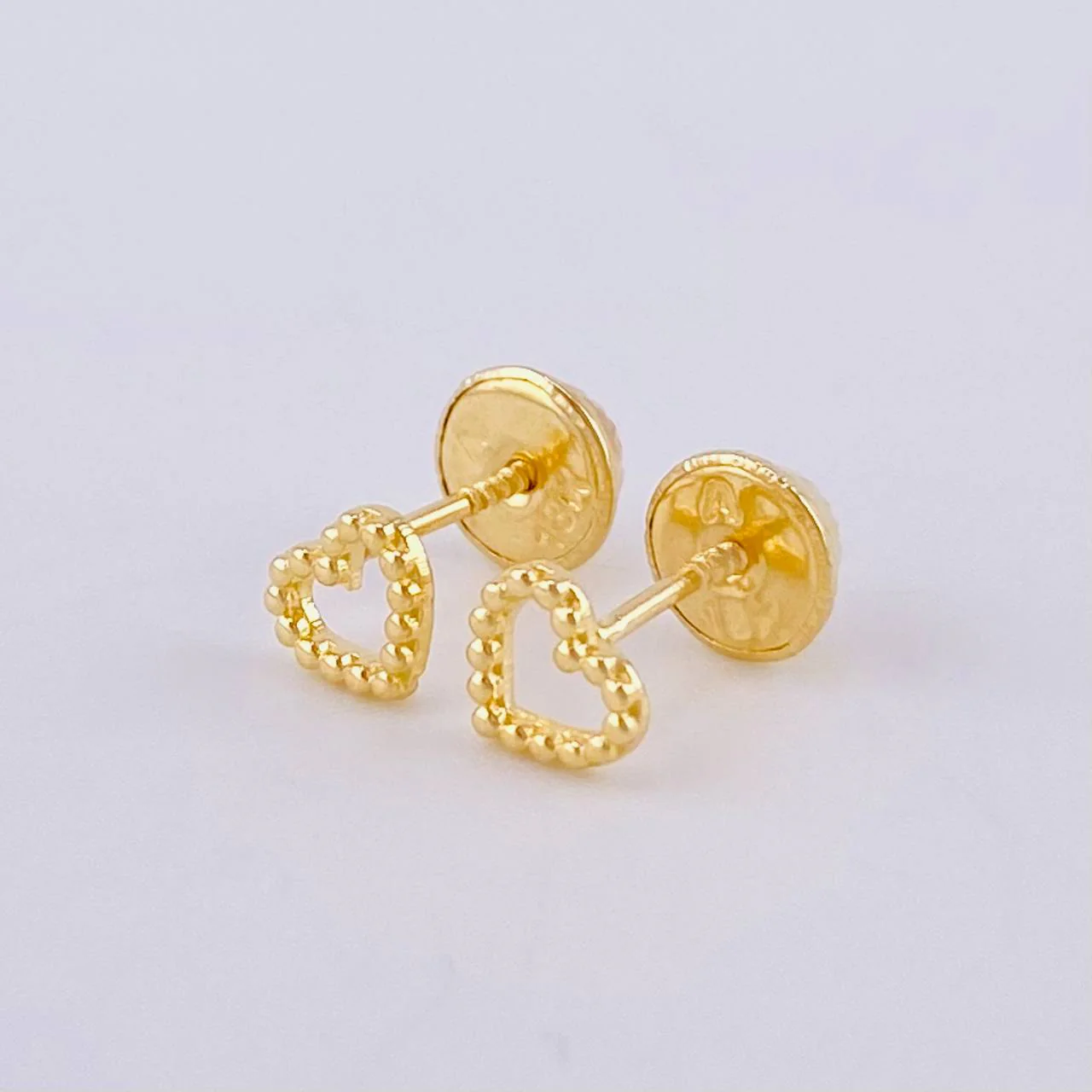 Topos Corazon Burbuja 0.6 g / in / 4.5 mm Oro Amarillo 18K - Image 2