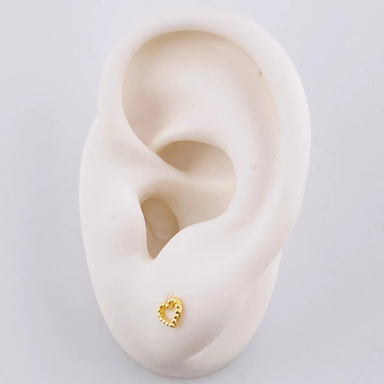 Topos Corazon Burbuja 0.6 g / in / 4.5 mm Oro Amarillo 18K - Image 4