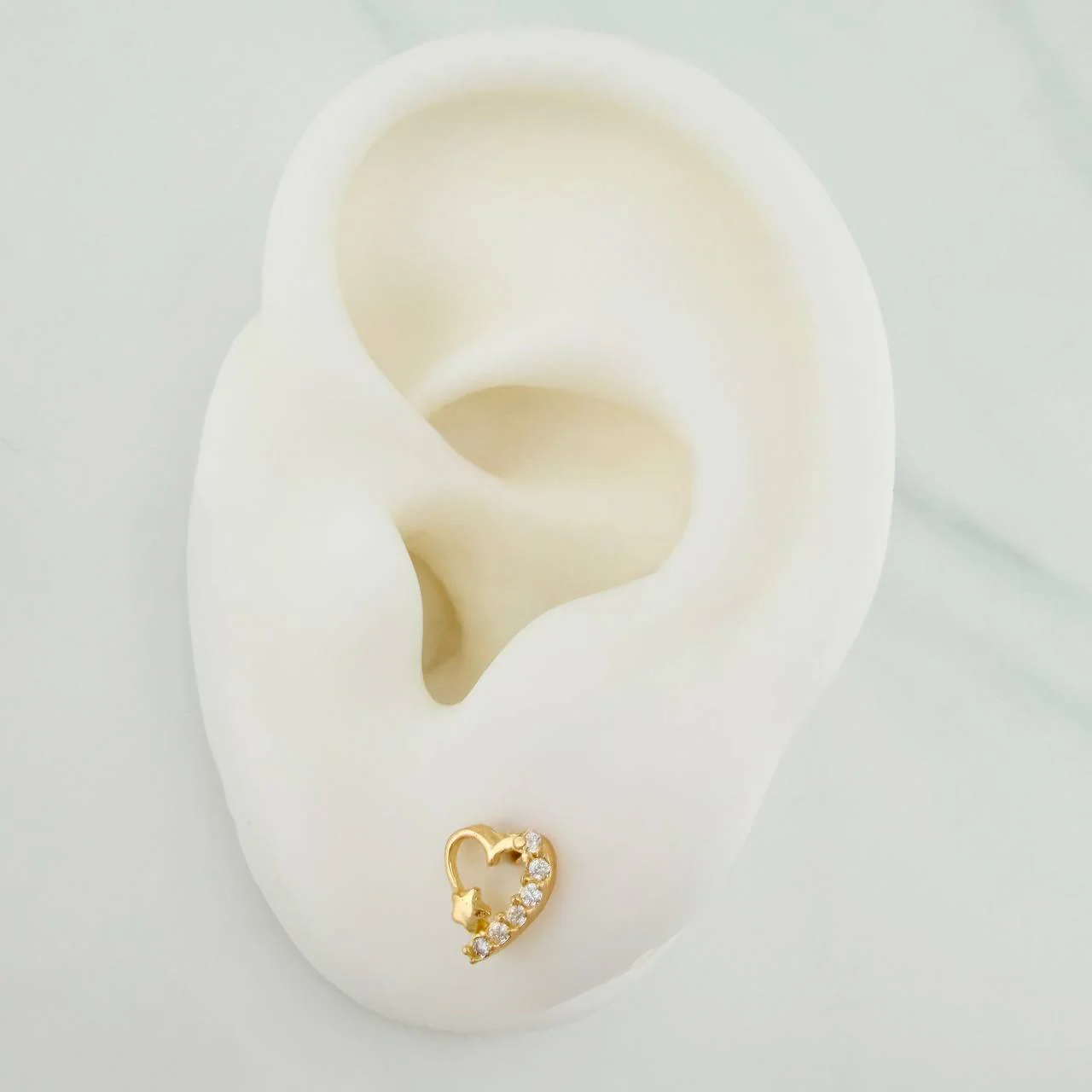 Topos Corazon Estrella 0.9gr / 8mm Oro Amarillo 18K & - Image 4