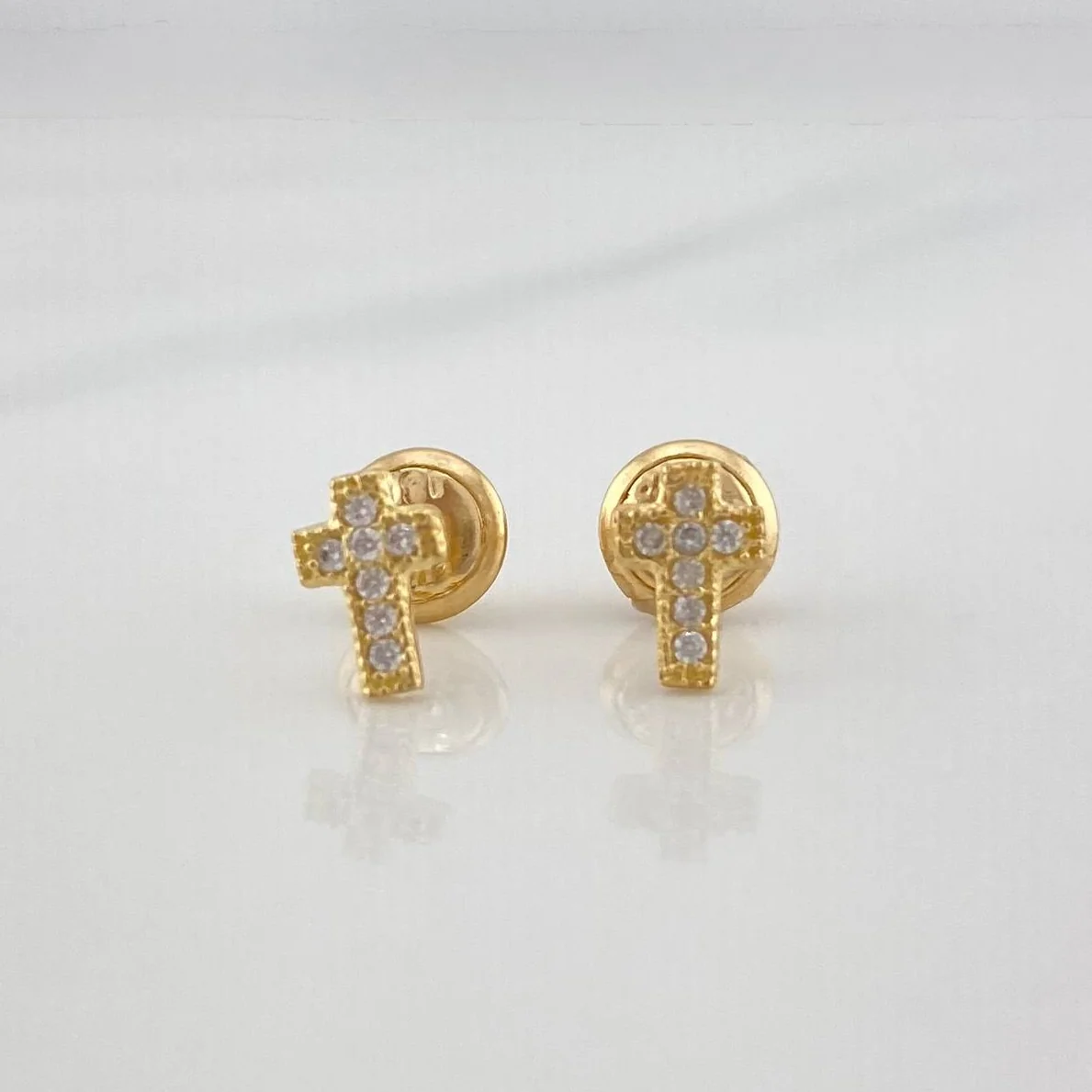 Topos Cruz 0.8 g / in / 6.78 mm Oro Amarillo 18K