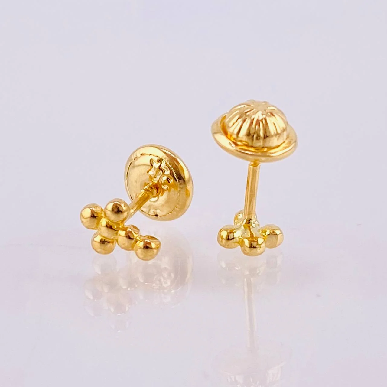 Topos Cruz Burbujas 0.85gr / 5.85mm Oro Amarillo 18K * - Image 3