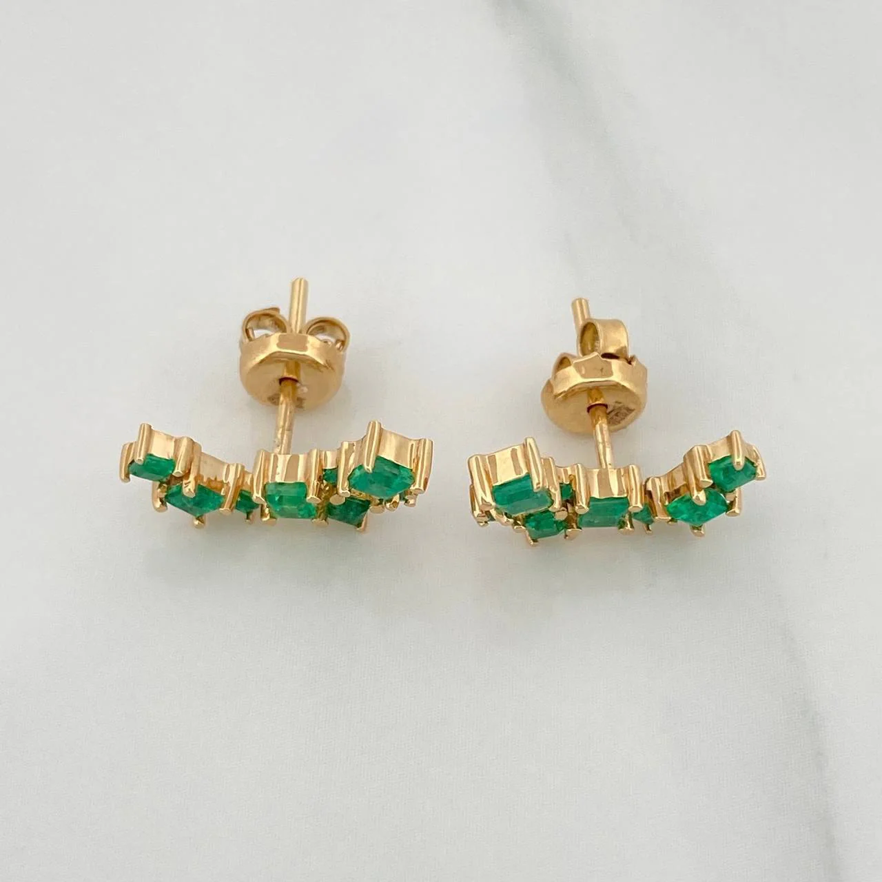 Topos Cuadros Esmeraldas 70Pts 2.35 g / in / 5.2 mm Oro Amarillo 18K - Image 2