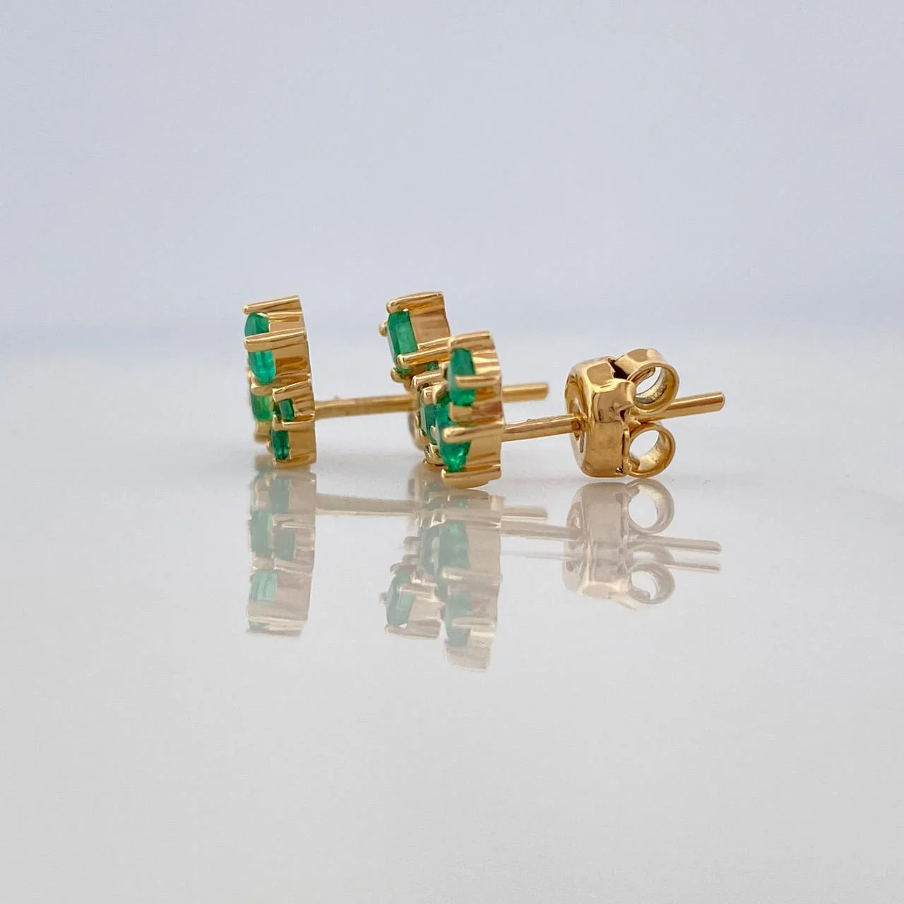 Topos Cuadros Esmeraldas 70Pts 2.35 g / in / 5.2 mm Oro Amarillo 18K - Image 3