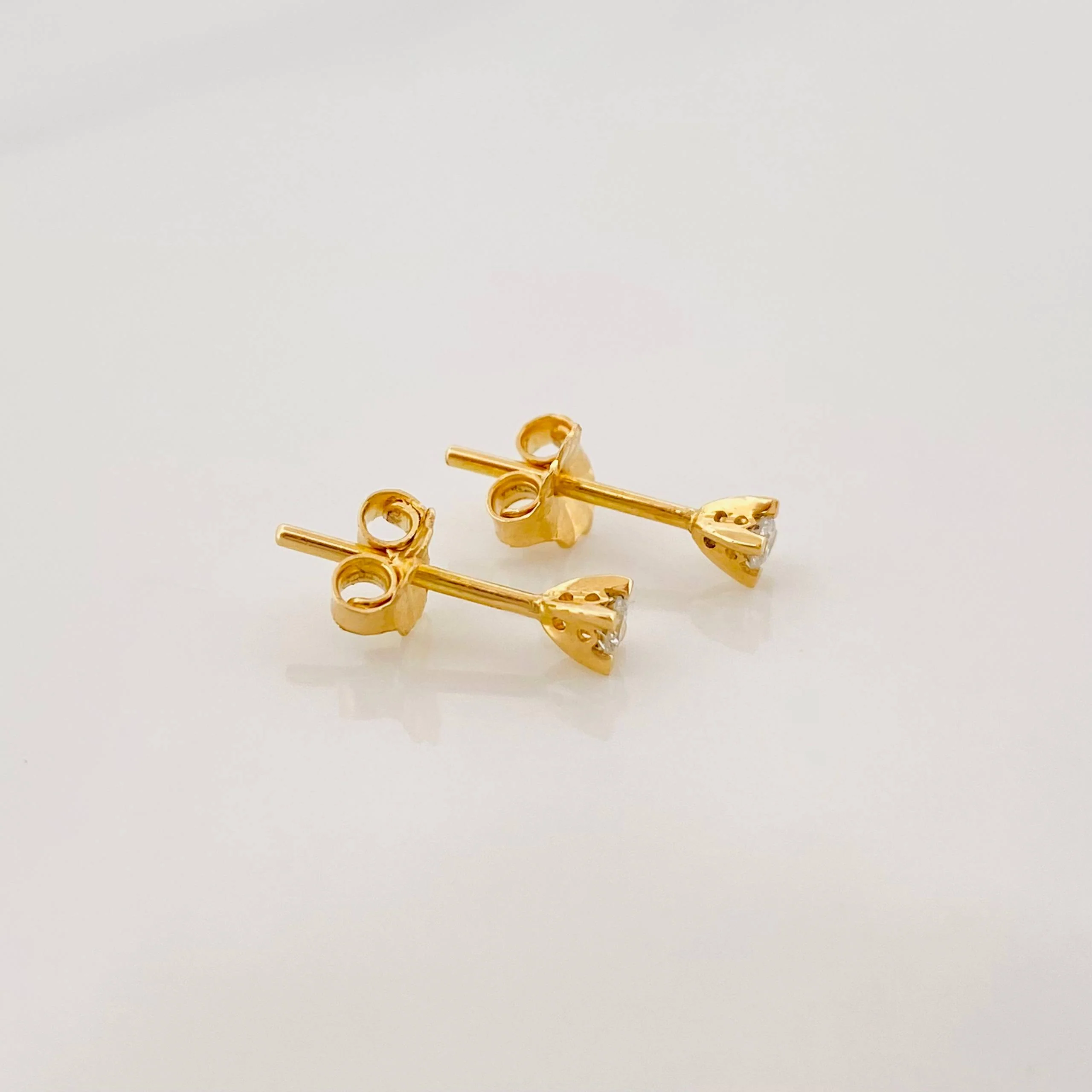 Topos Diamantes 0.8Pts 0.75 g / in / 0.8 mm Oro Amarillo 18K - Image 2