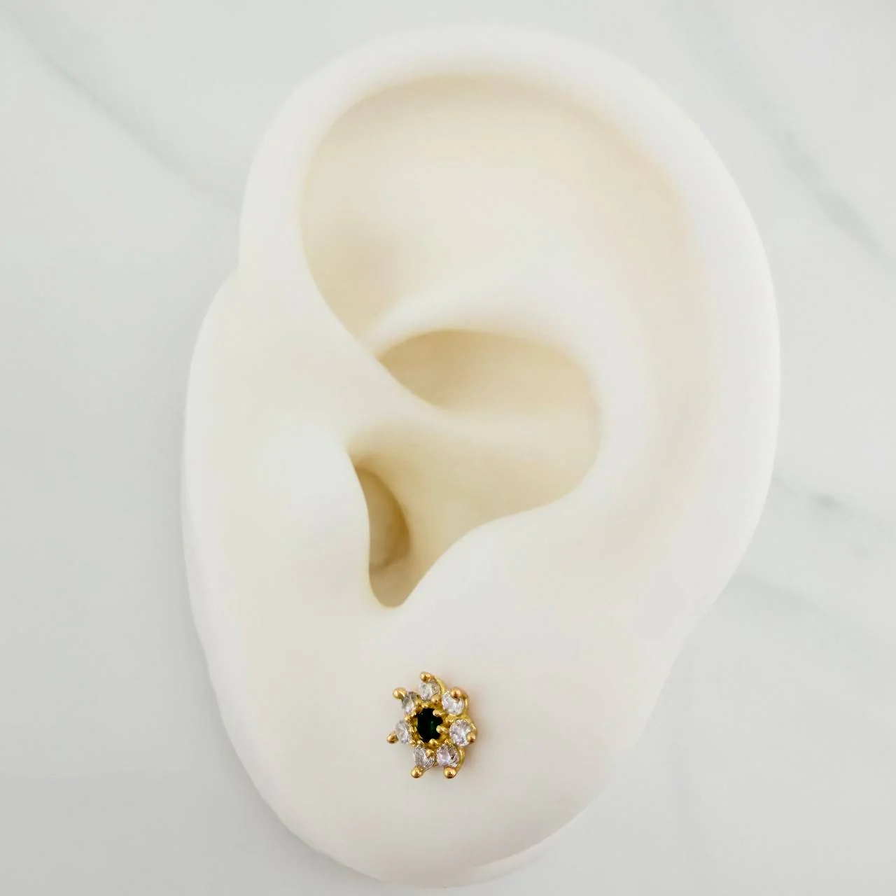 Topos Flor Petalos 0.9gr / 6mm Oro Amarillo 18K & - Image 4