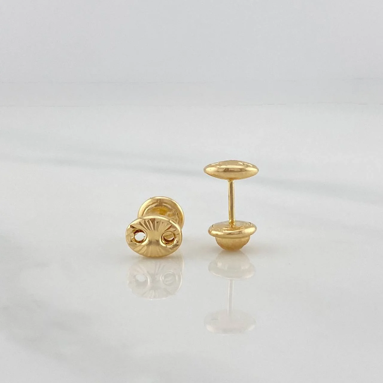 Topos Gc Diamantados 0.6 g / in / 4.96 mm Oro Amarillo 18K - Image 2