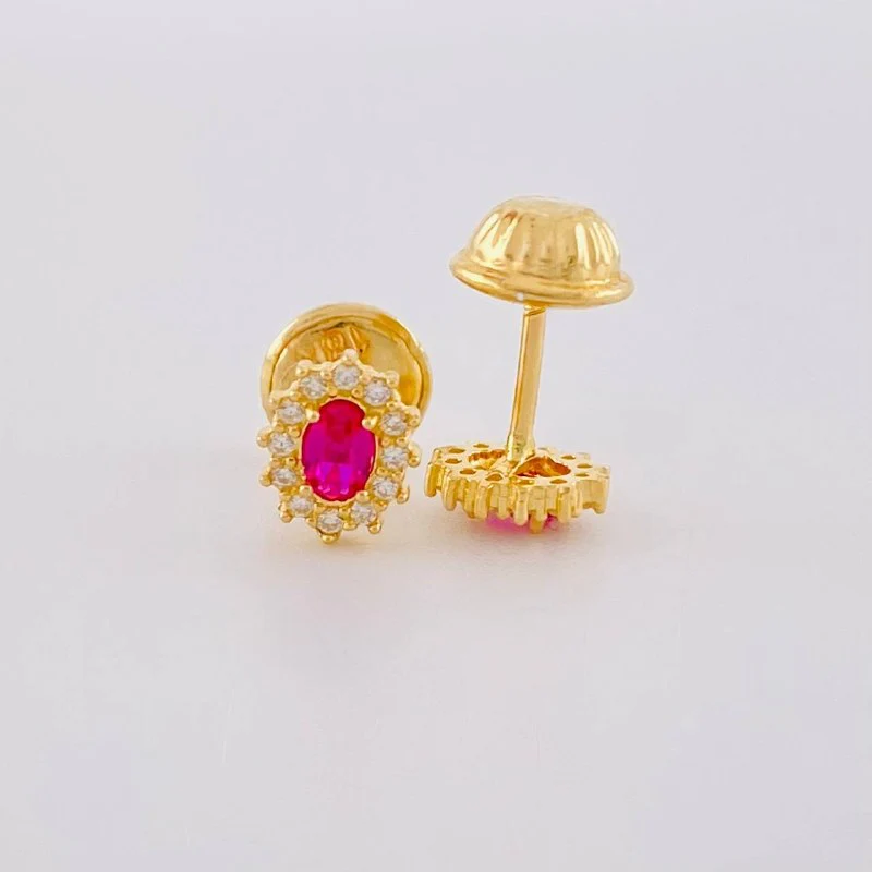 Topos Halo Ovalado 0.75 g / in / 6 mm Oro Amarillo 18K - Image 3