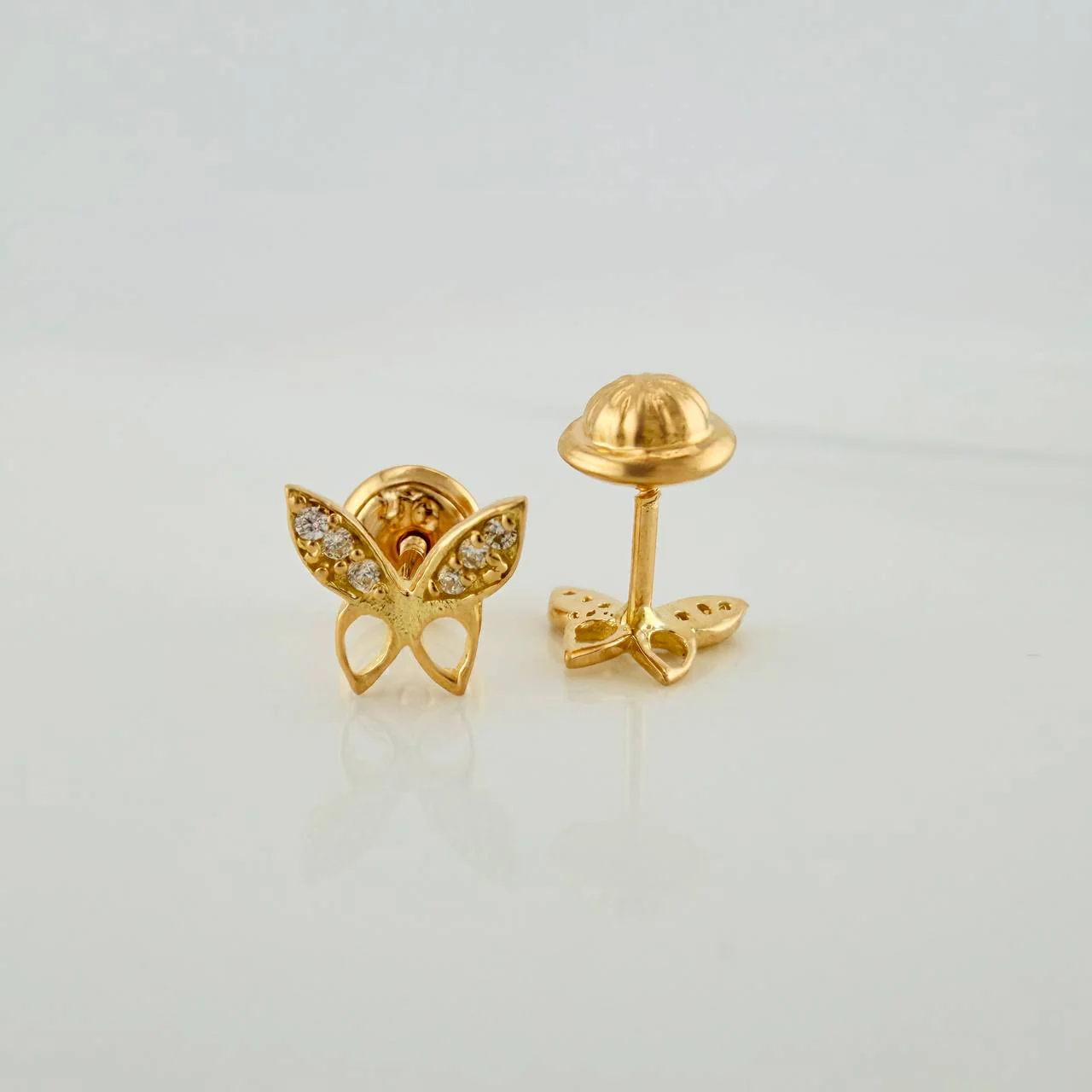 Topos Mariposa 0.75gr / 6.3mm Oro Amarillo 18K & - Image 3
