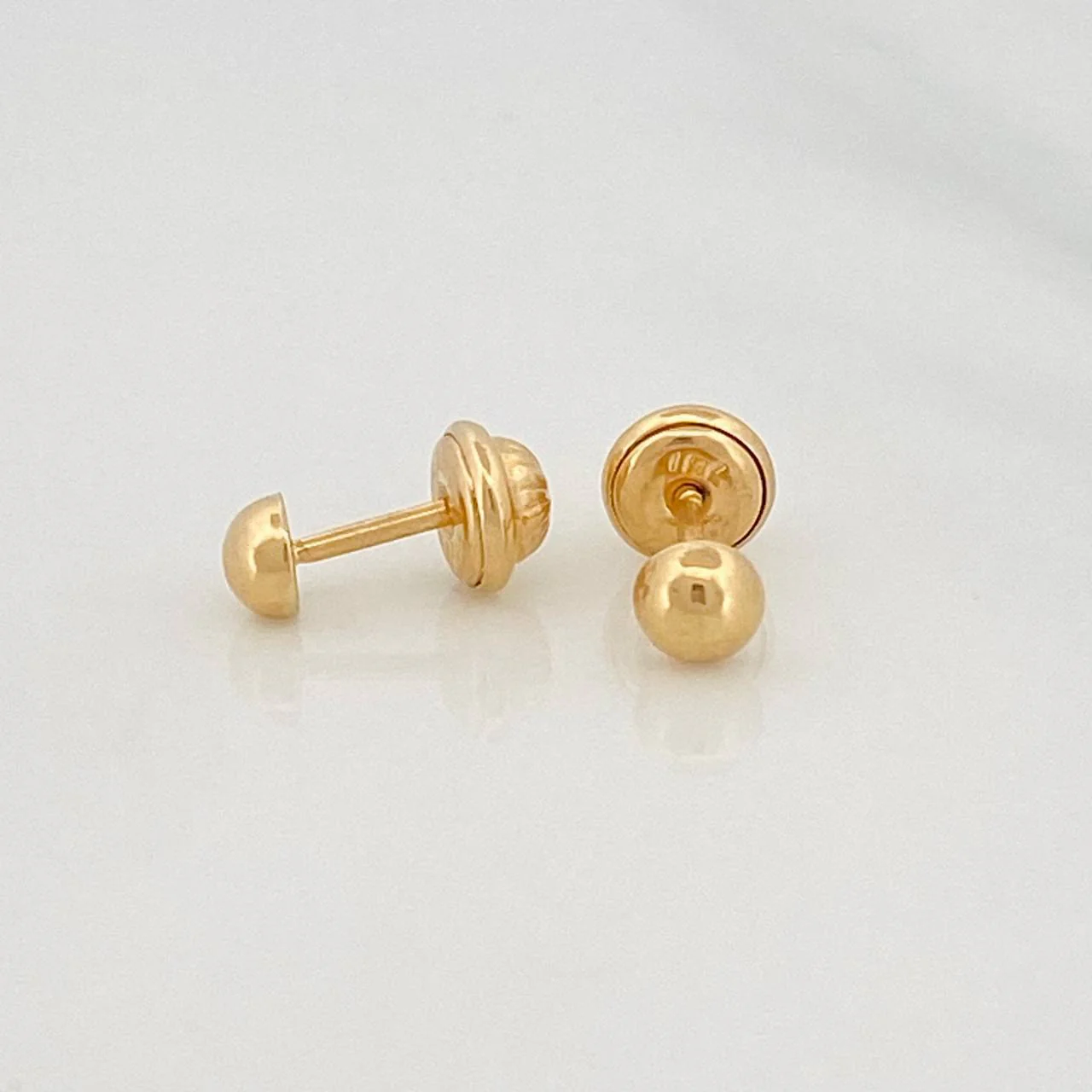 Topos Media Bola 0.6 g / in / 4 mm Oro Amarillo 18K - Image 2