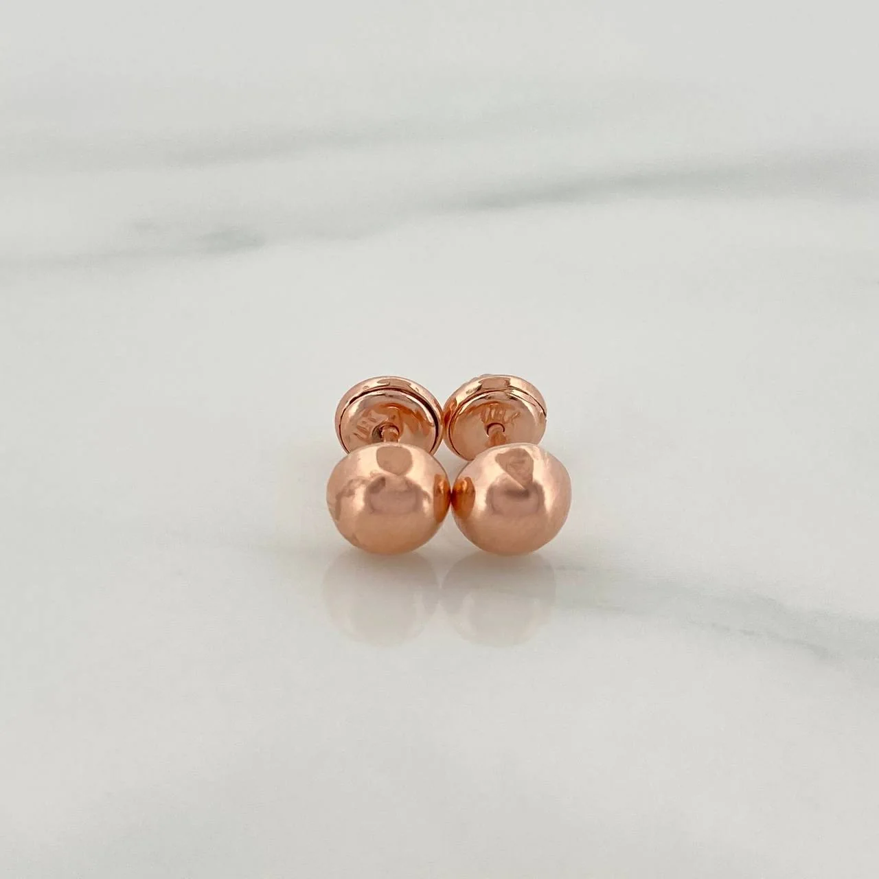 Topos Media Bola 0.6 g / in / 4 mm Oro Rosa 18K
