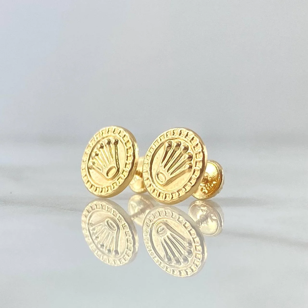 Topos Sello Corona 0.95gr / 10mm Oro Amarillo 18K - Image 2