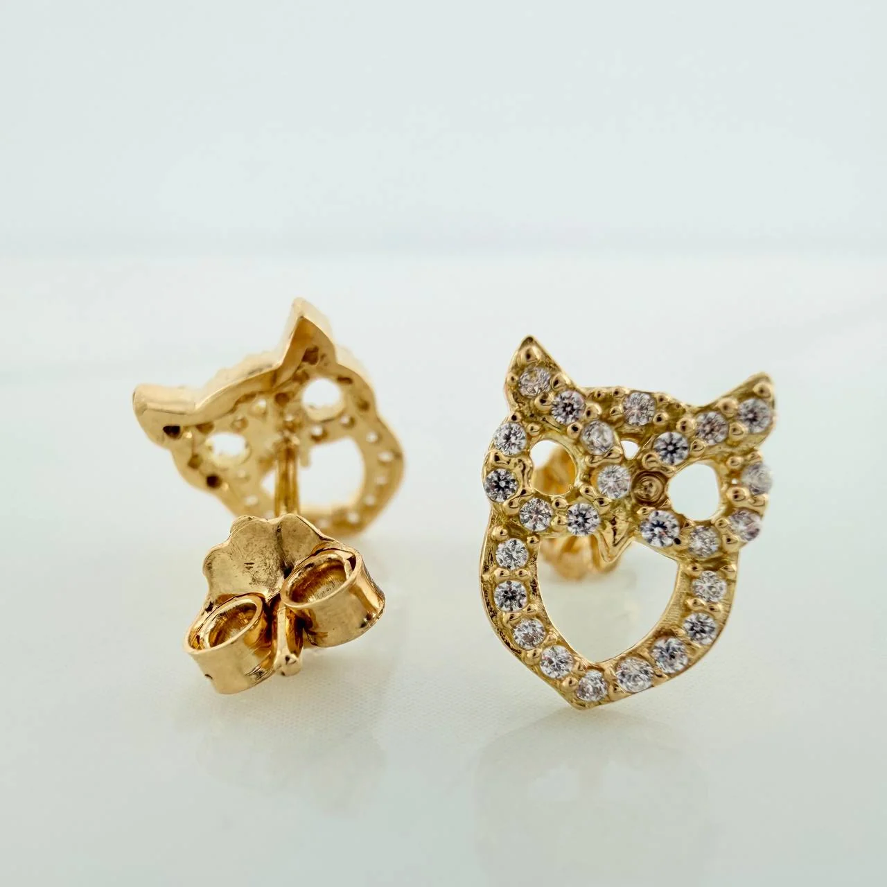Topos Silueta Buho 1.8gr / 9.95mm Oro Amarillo 18K % - Image 3