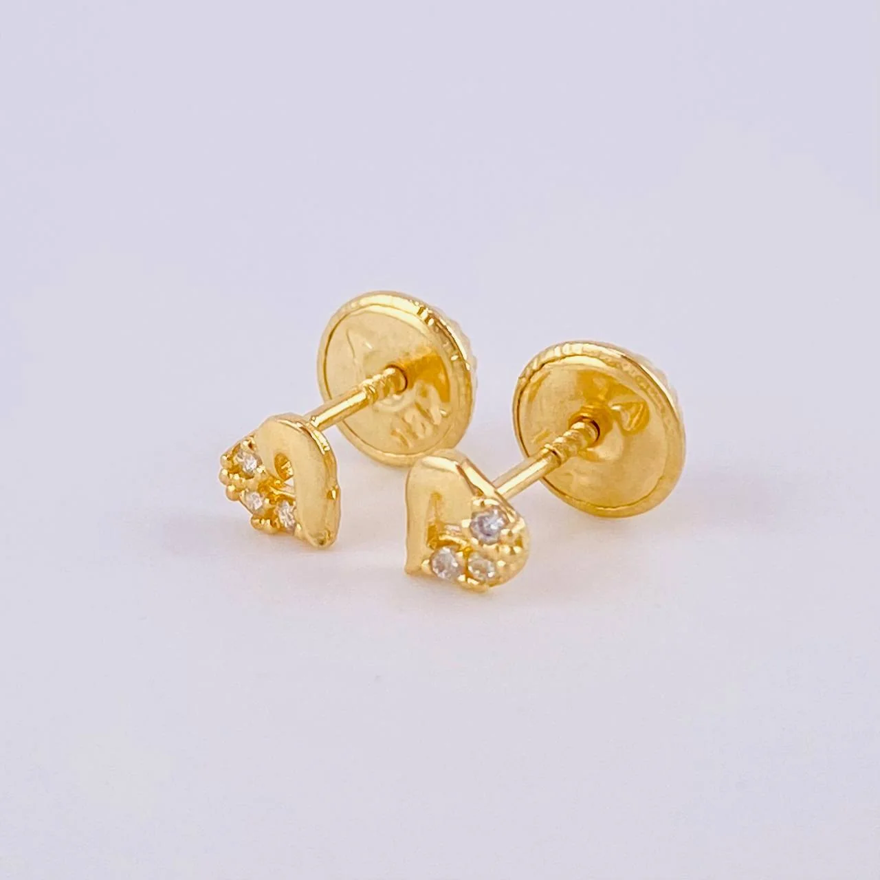 Topos Silueta Corazon 0.55 g / in / 4 mm Oro Amarillo 18K - Image 2