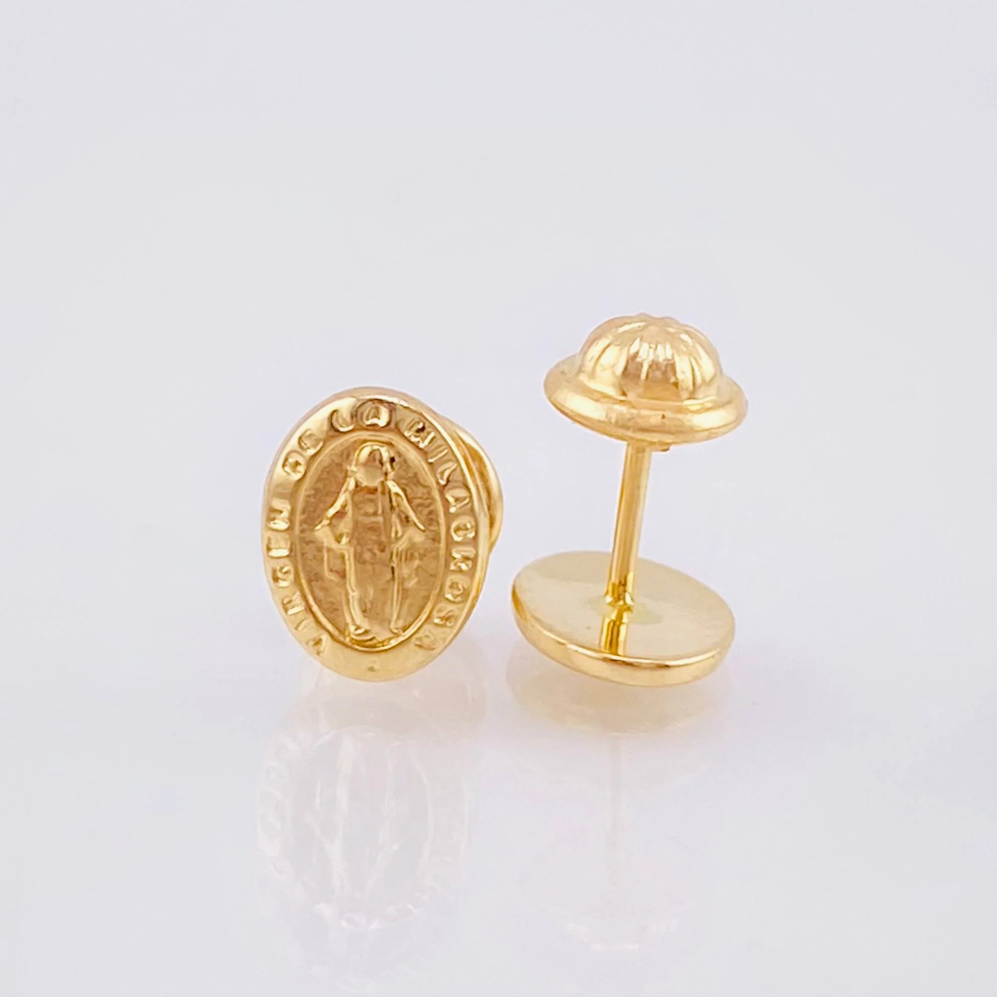 Topos Virgen Milagrosa 0.75gr / 8.2mm Oro Amarillo 18K © - Image 2